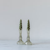 Tree Shaped Taper Candles - Evergreen - Rug & Weave