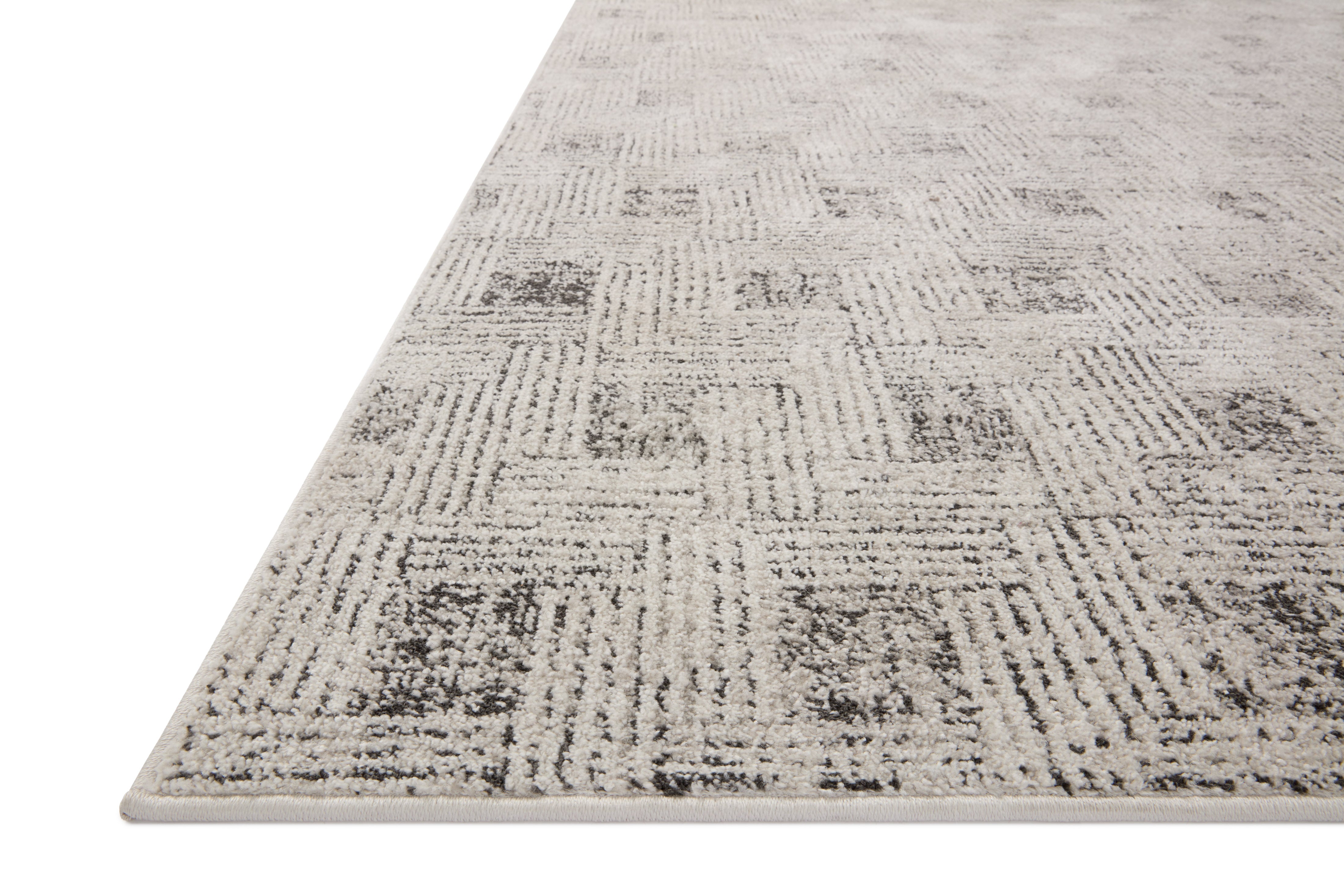 Loloi Kamala Grey / Graphite Rug 0-RUGS-patterned Loloi