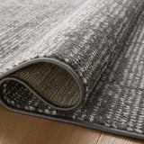 Loloi Kamala Charcoal / Ivory Rug 0-RUGS-patterned Loloi