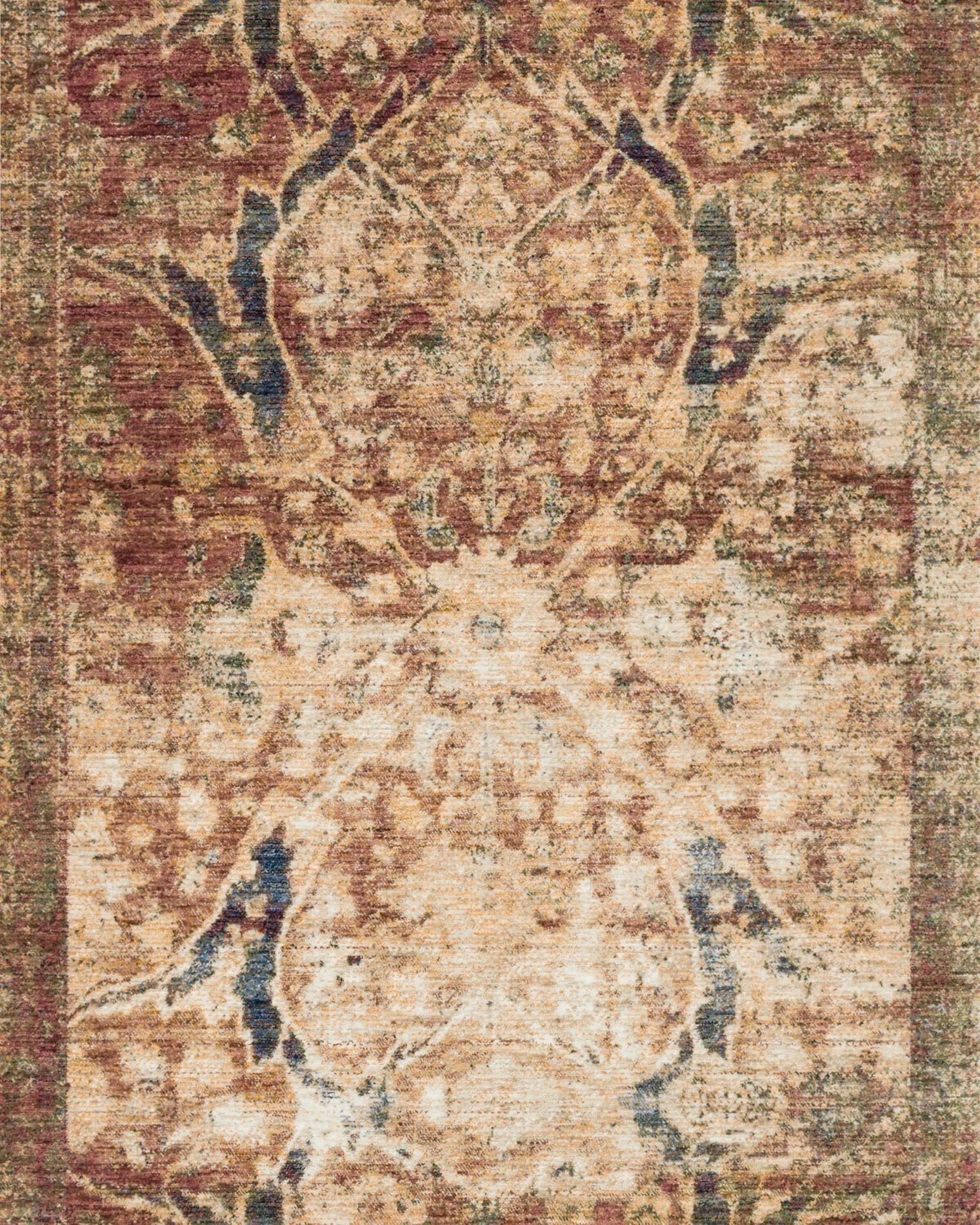 Magnolia Home By Joanna Gaines x Loloi Kennedy Rust / Multi Rug RUGS - synthetic Loloi
