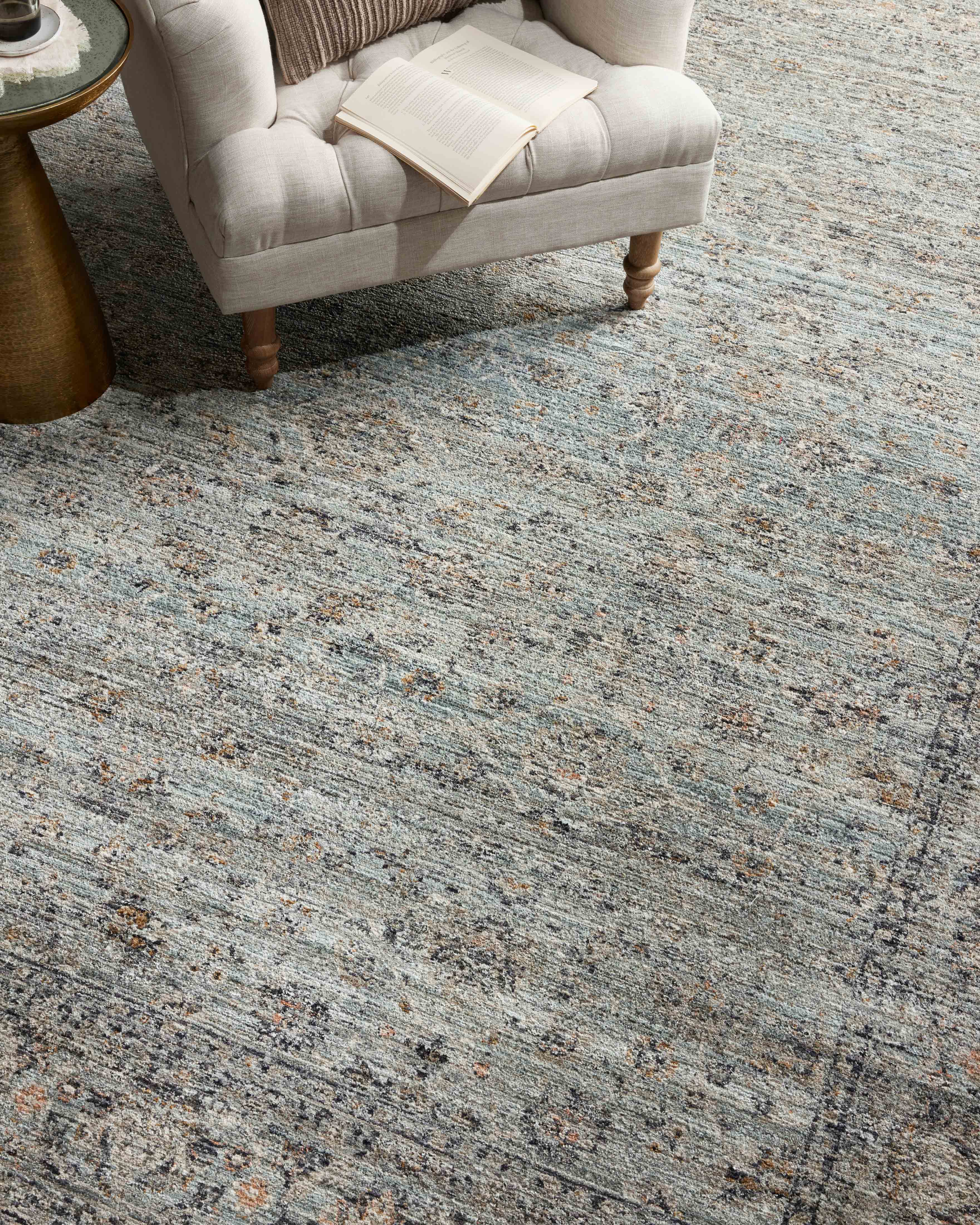 Jean Stoffer x Loloi Katherine Ocean / Gold Rug 0-patterned rugs Loloi