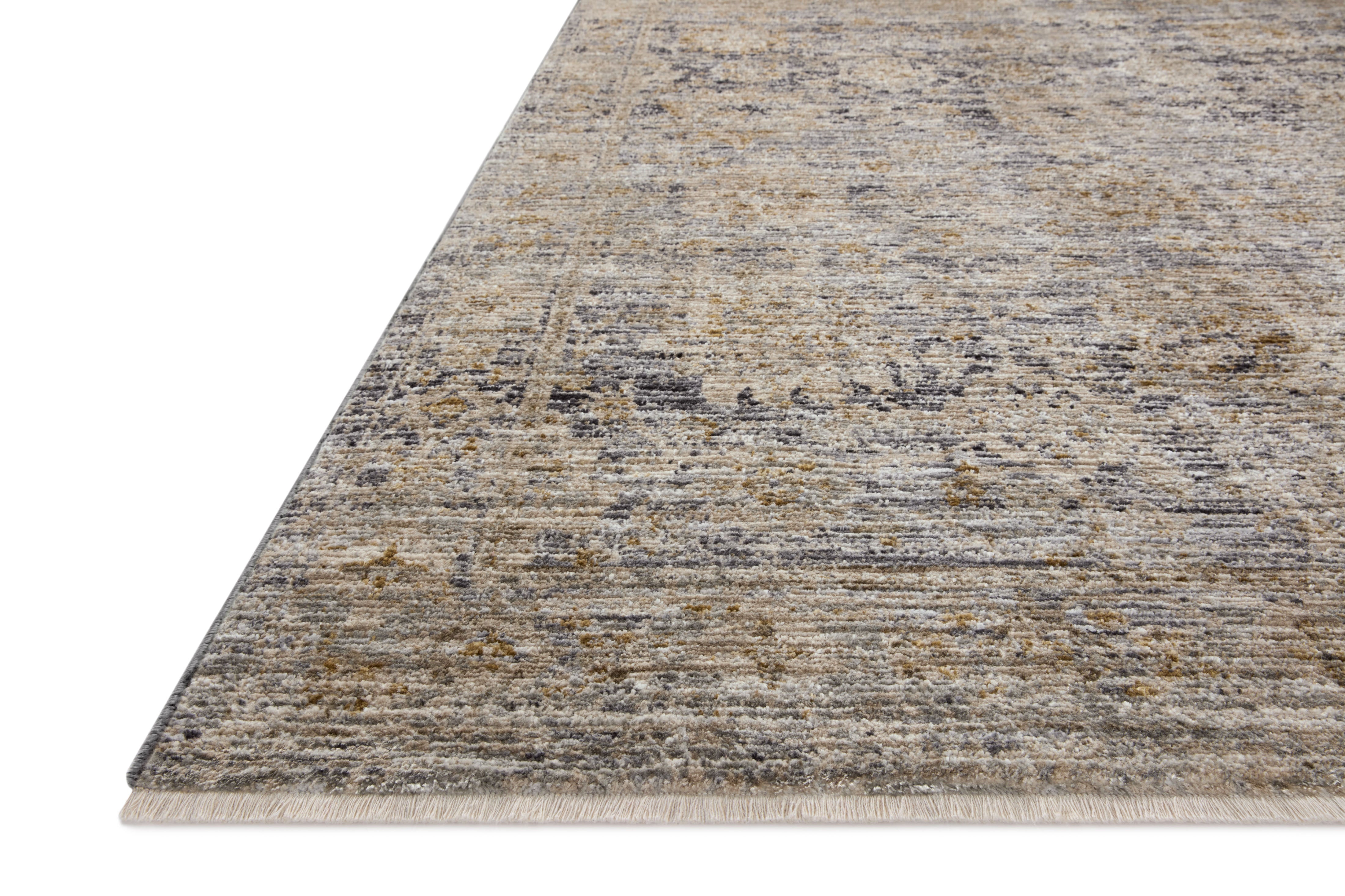 Jean Stoffer x Loloi Katherine Charcoal / Gold Rug 0-patterned rugs Loloi