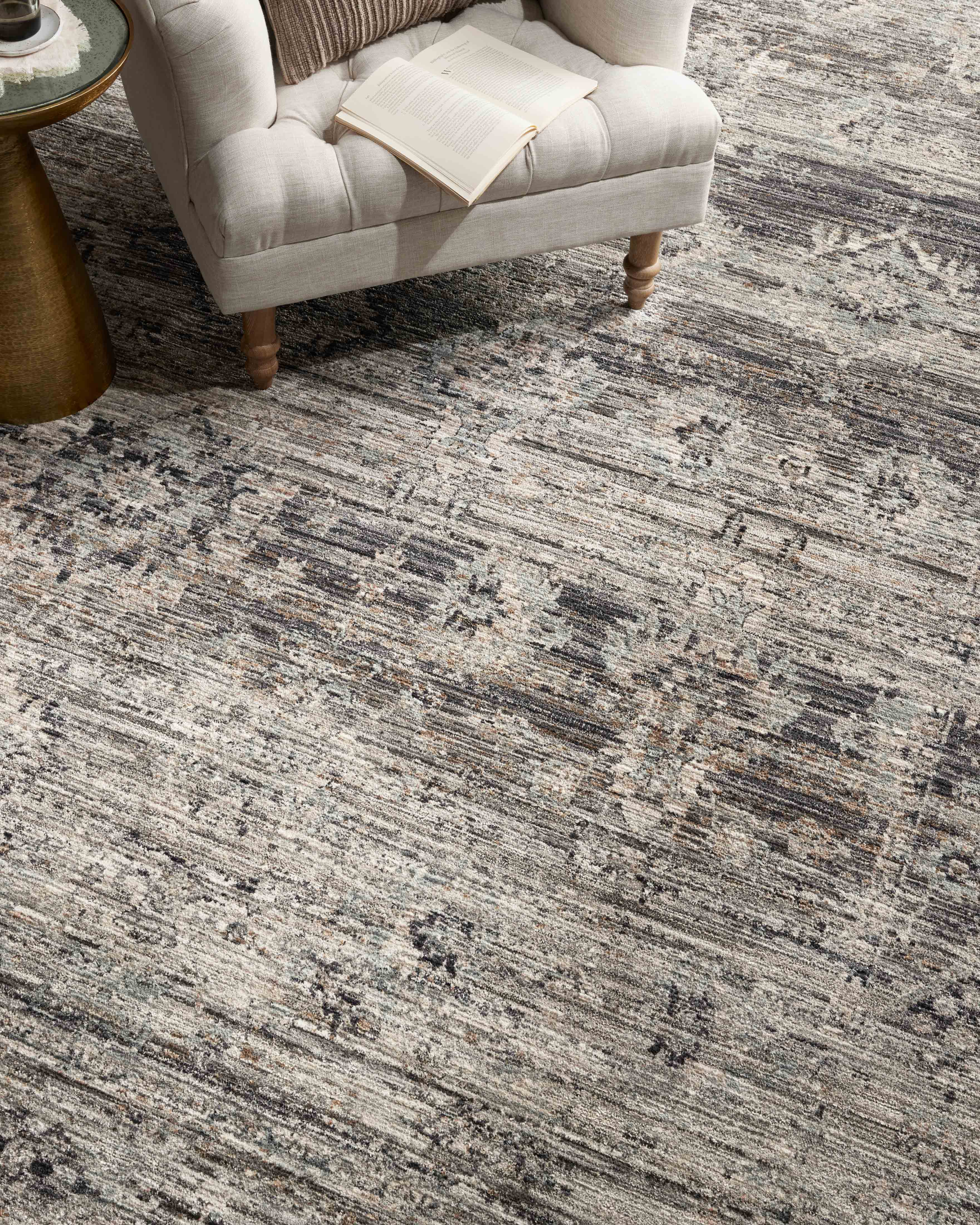 Jean Stoffer x Loloi Katherine Graphite / Jade 0-patterned rugs Loloi