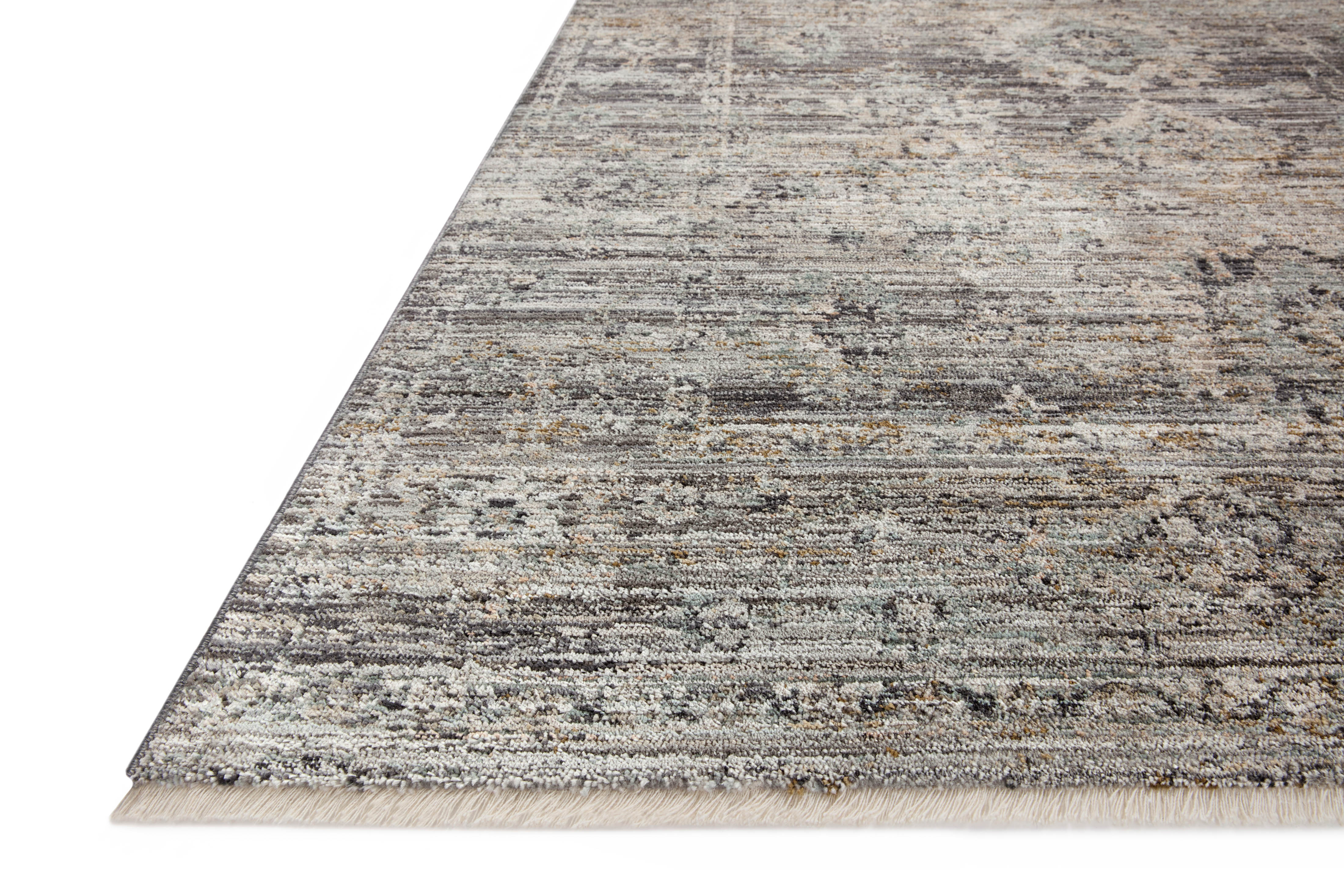 Jean Stoffer x Loloi Katherine Graphite / Jade Rug RUGS - synthetic Loloi