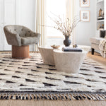 Loloi Khalid Natural / Black Rug RUGS - wool Loloi