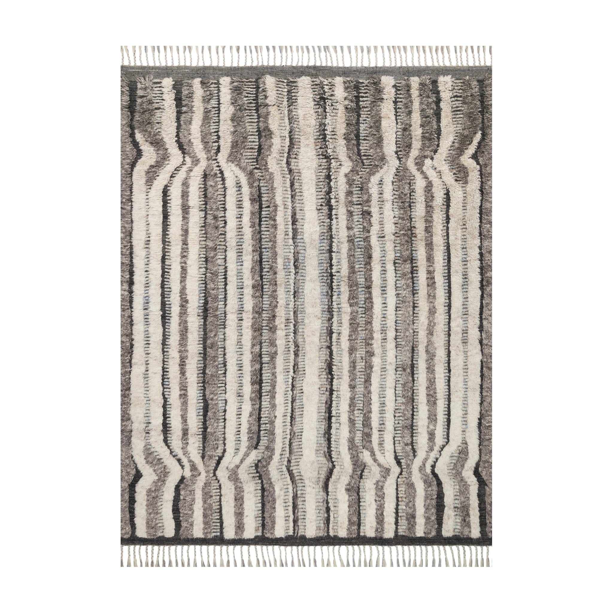 Loloi Khalid Stone / Charcoal Rug RUGS - wool Loloi 18" x 18"