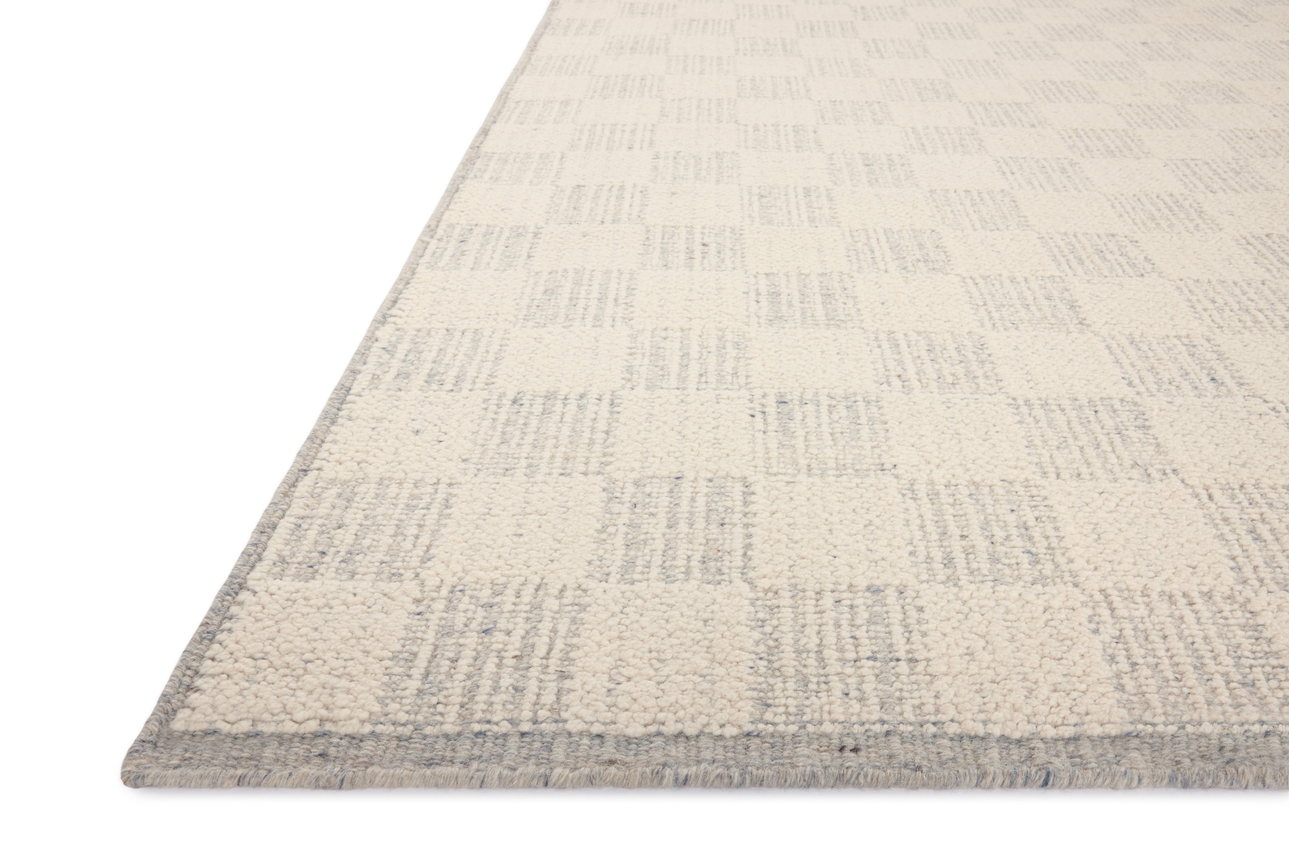 Brigette Romanek x Loloi Knox Ivory / Sky Rug 1- RUGS - wool Loloi