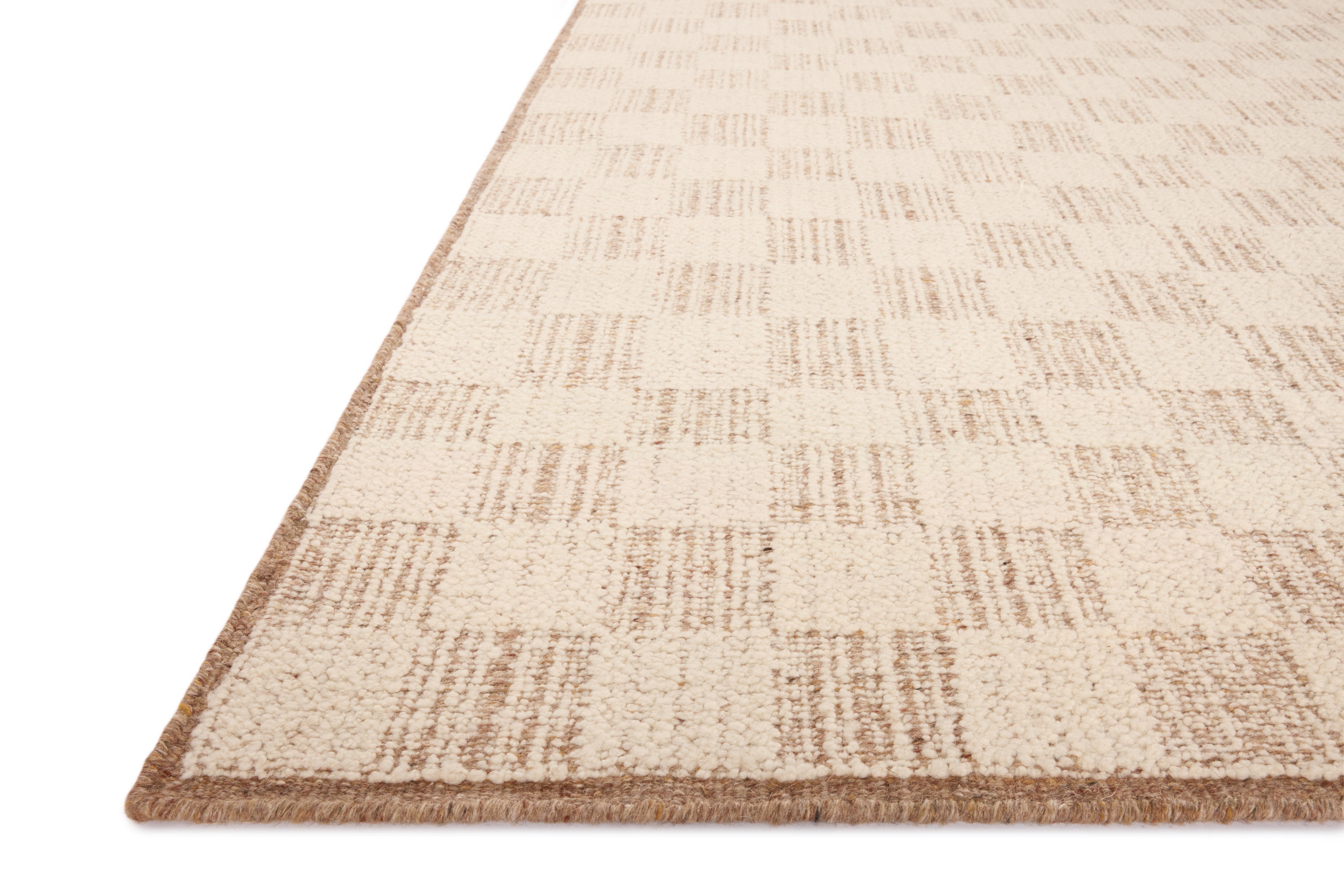 Brigette Romanek x Loloi Knox Ivory / Terracotta Rug 1- RUGS - wool Loloi