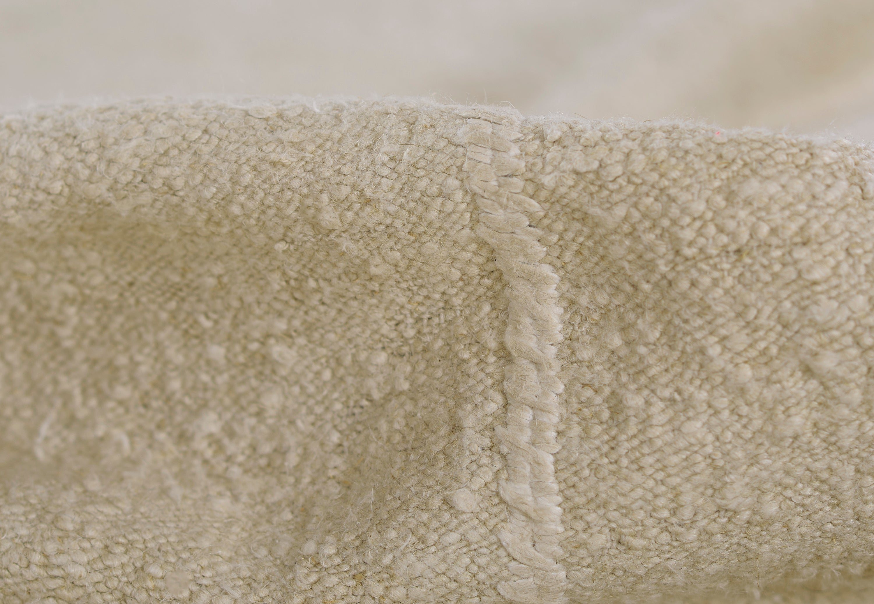 Koukila Stitch Hand Woven Linen Area Rug RUGS - Linen Momeni