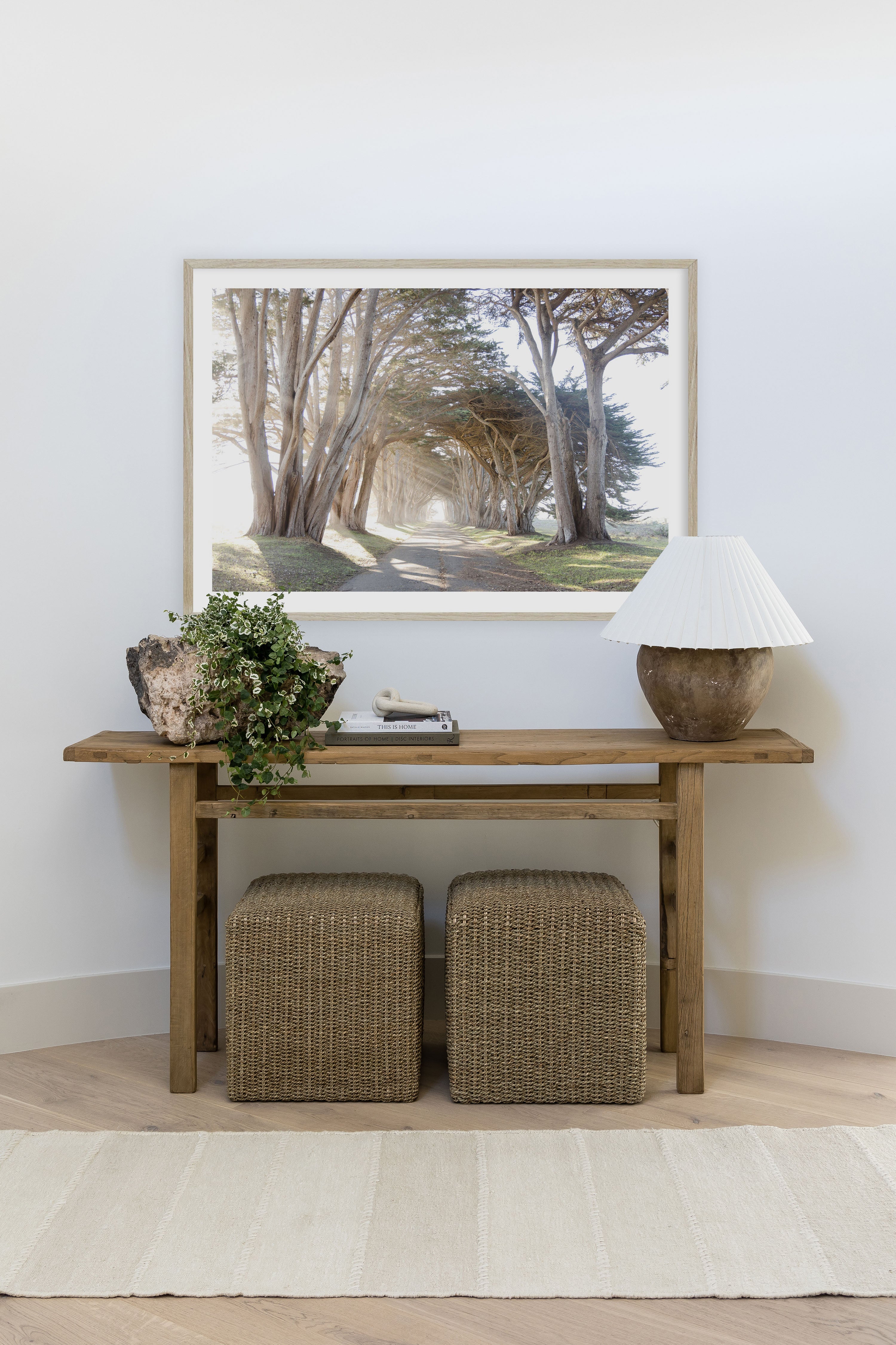 Koukila Stitch Hand Woven Linen Area Rug RUGS - Linen Momeni