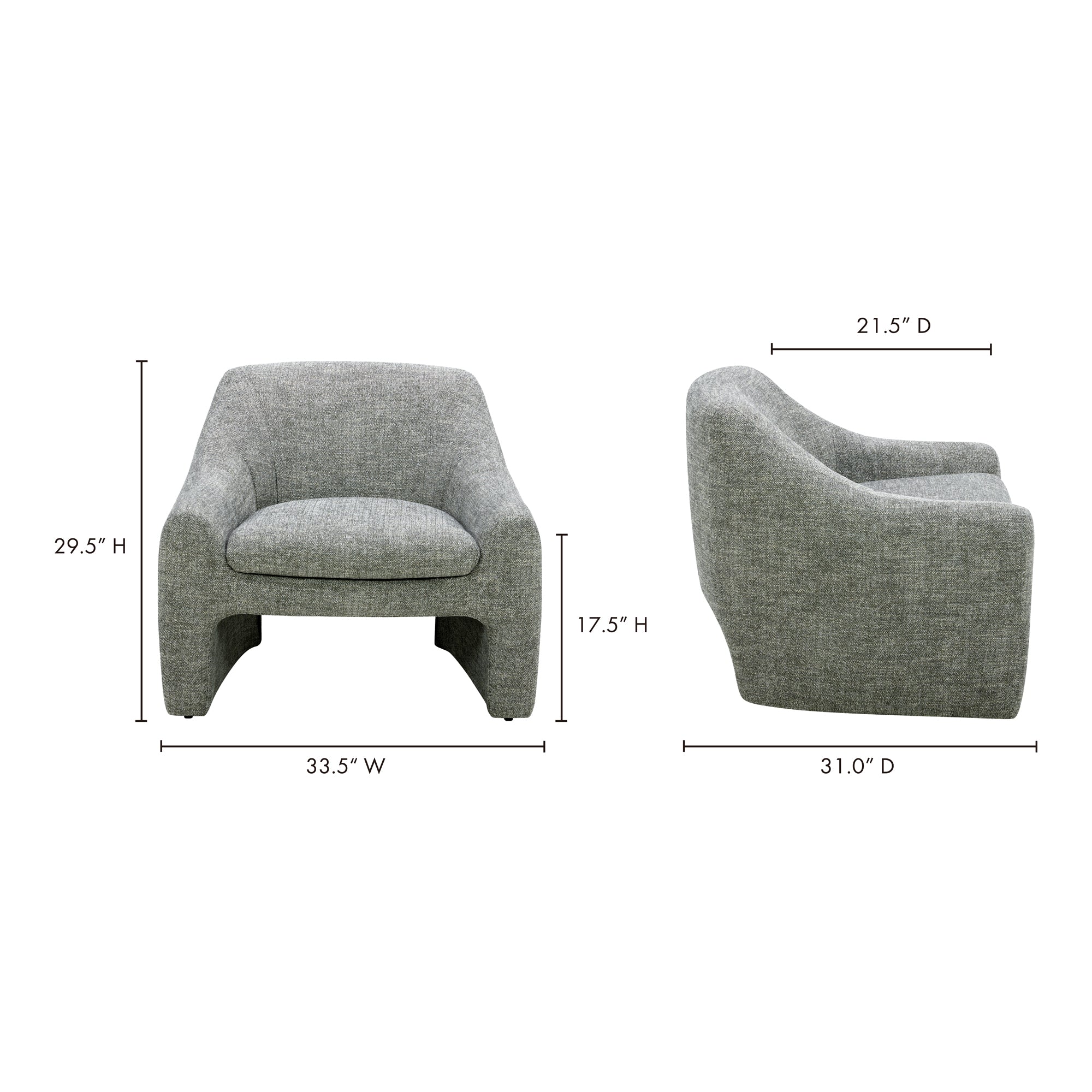 Kenzy Accent Chair FURNITURE - accent chair Moe's Furniture