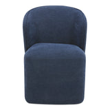 Lenny Rolling Dining Chair FURNITURE - dining chair Moe's Furniture Blue