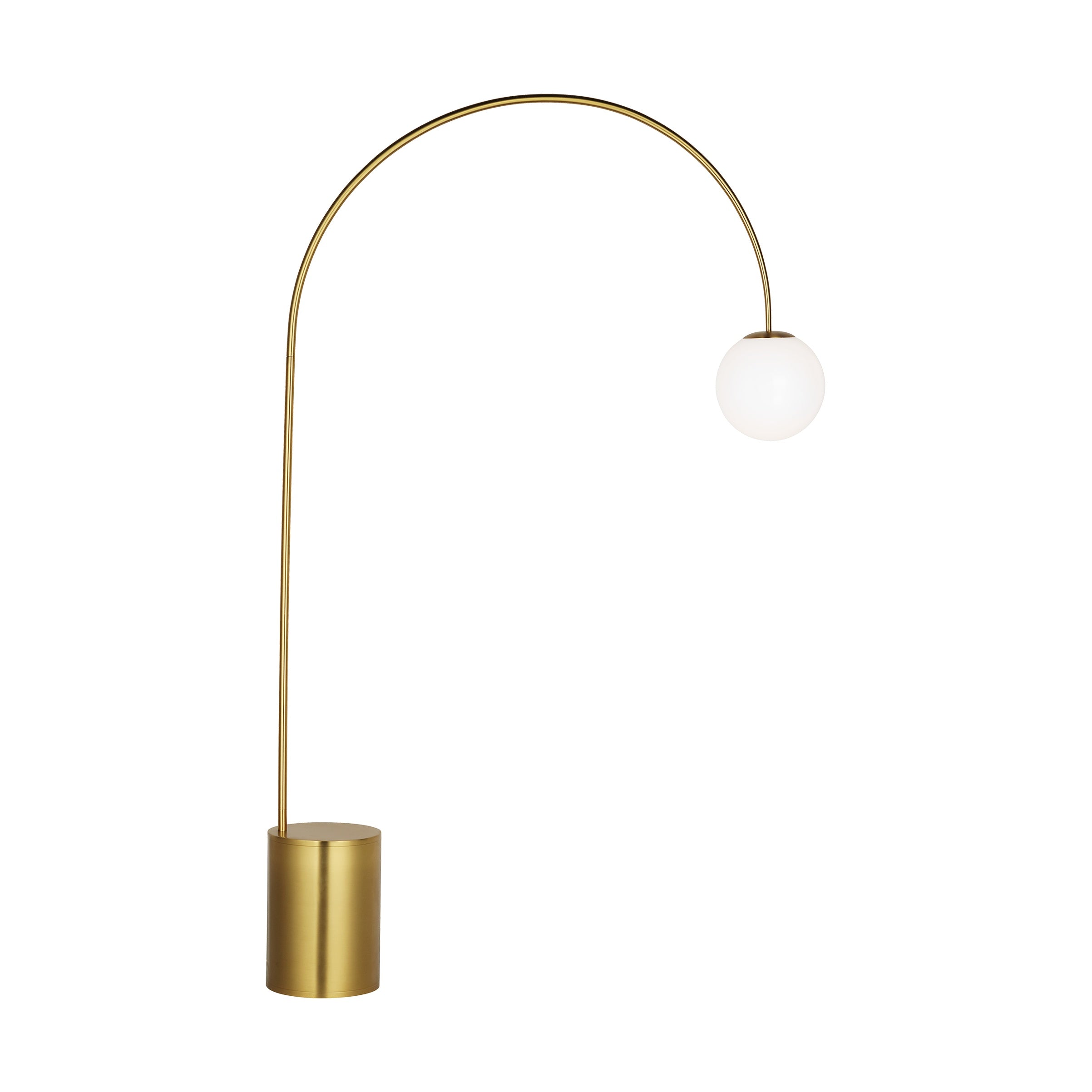 Noemie Extra Large Floor Lamp, Burnished Brass