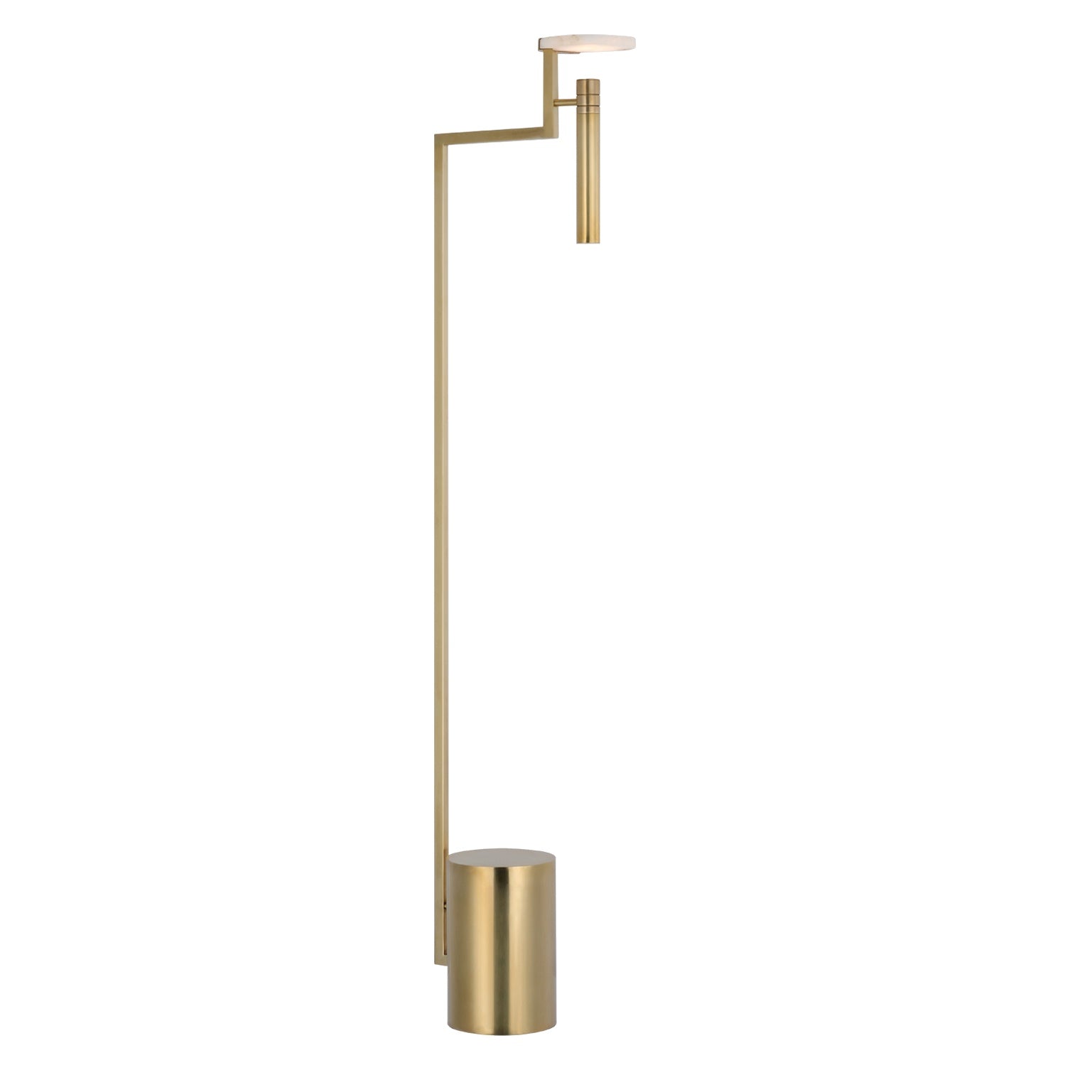 Melange 52" Floating Disc Floor Lamp, Antique-Burnished Brass
