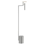 Melange 52" Floating Disc Floor Lamp LIGHTING - floor lamp Visual Comfort Polished Nickel