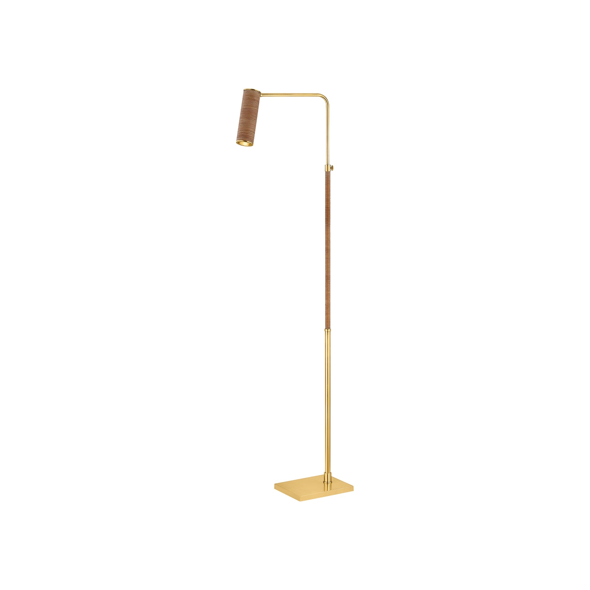 Narragansett Floor Lamp, Aged Brass