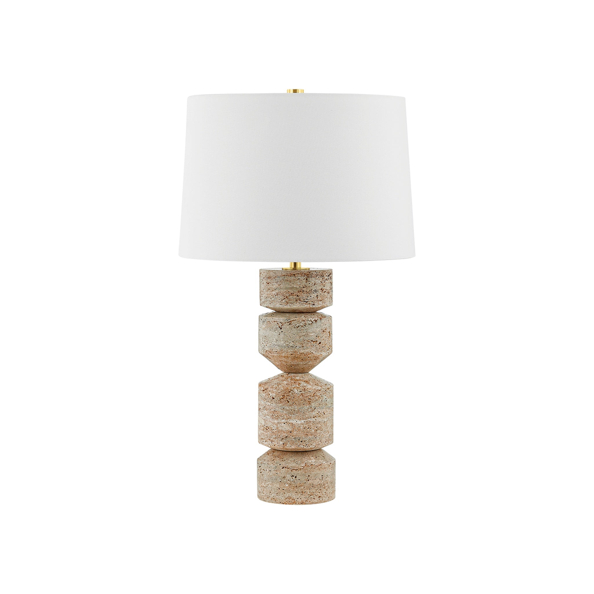 Galeville Table Lamp, Aged Brass