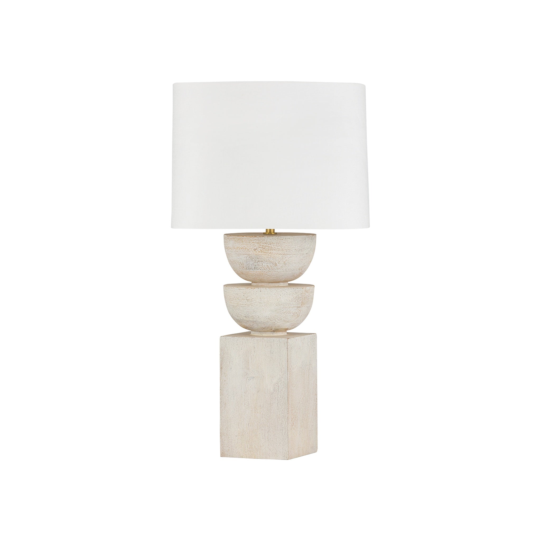 Gardiner Table Lamp, Aged Brass