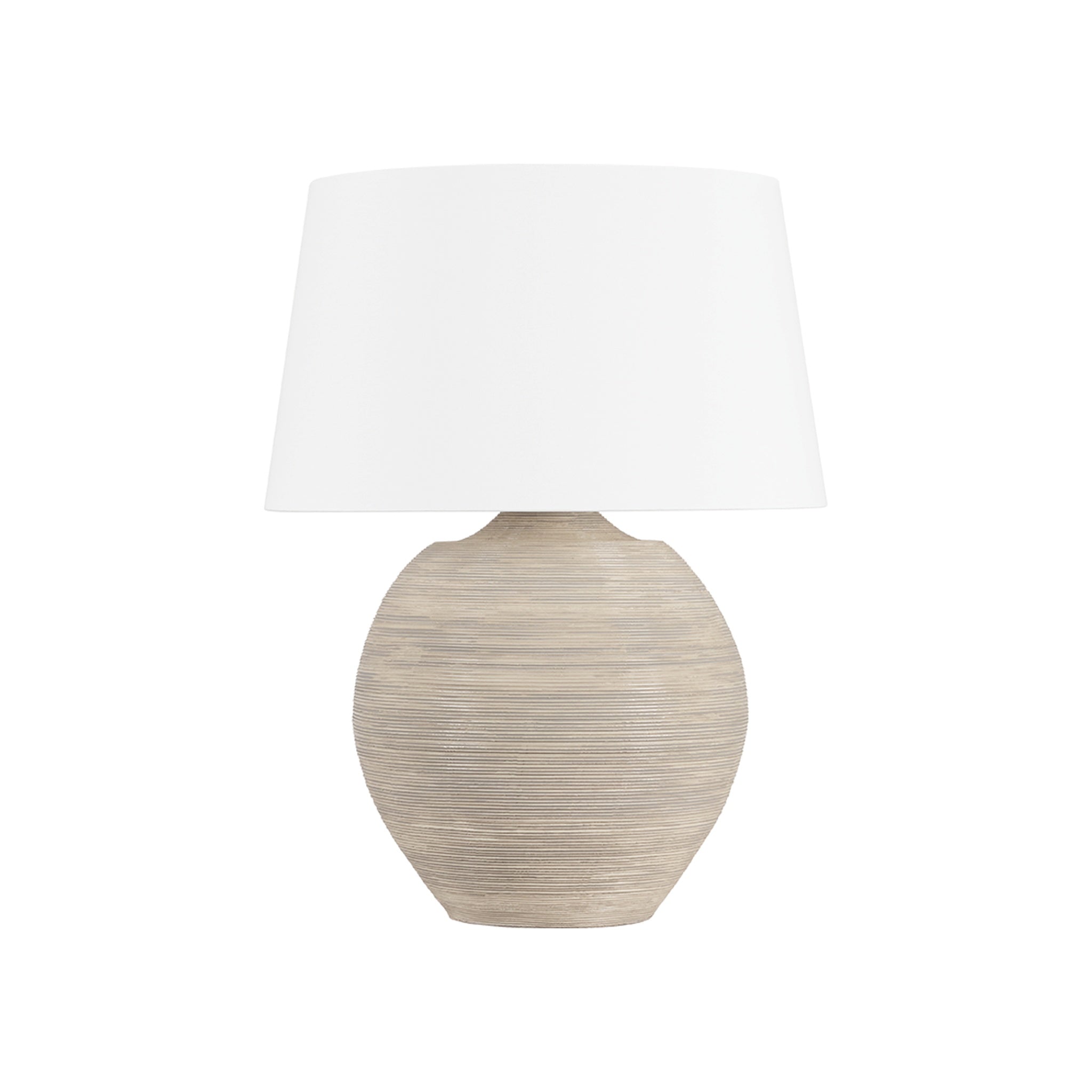 Kitchawan Table Lamp, Aged Brass / Ceramic Artisan Cream
