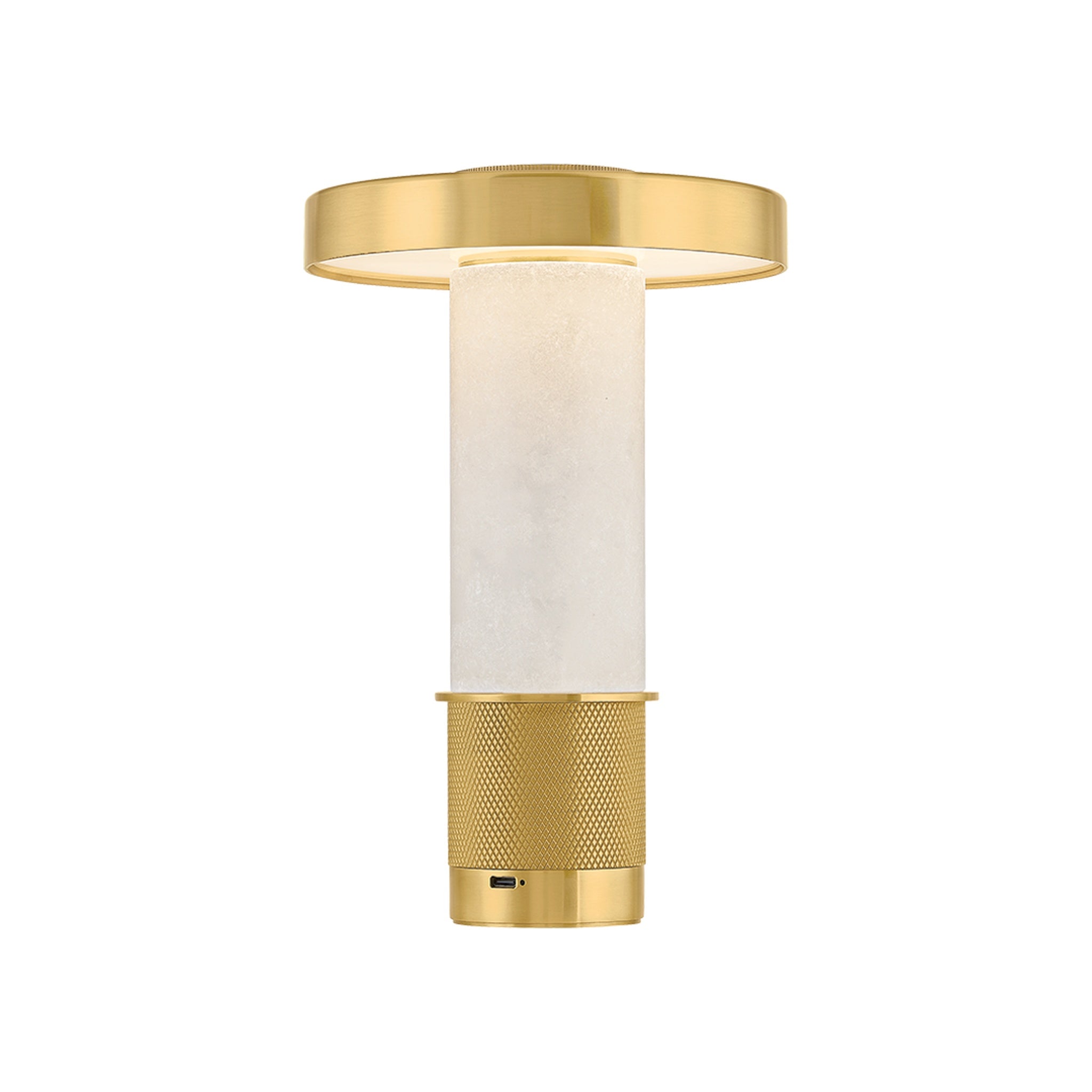 Sefton Rechargeable Table Lamp, Aged Brass