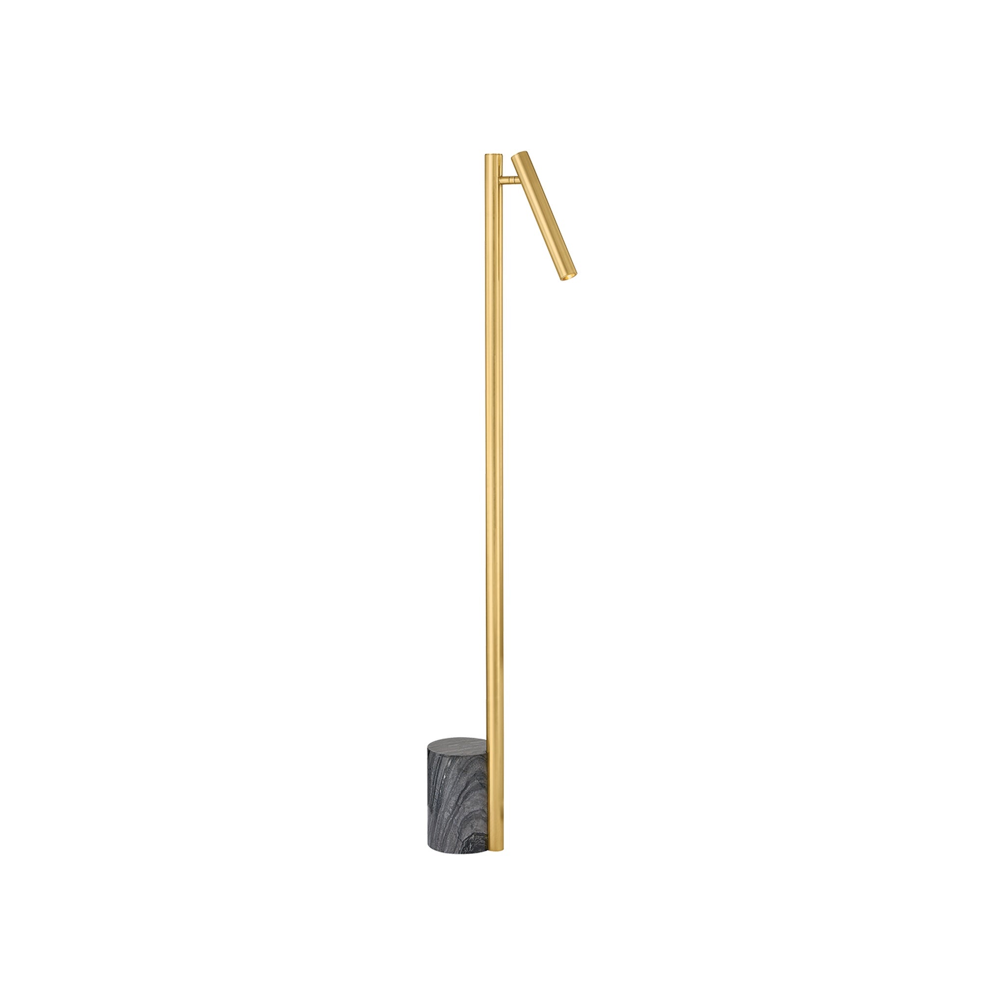 Circleville Floor Lamp, Aged Brass