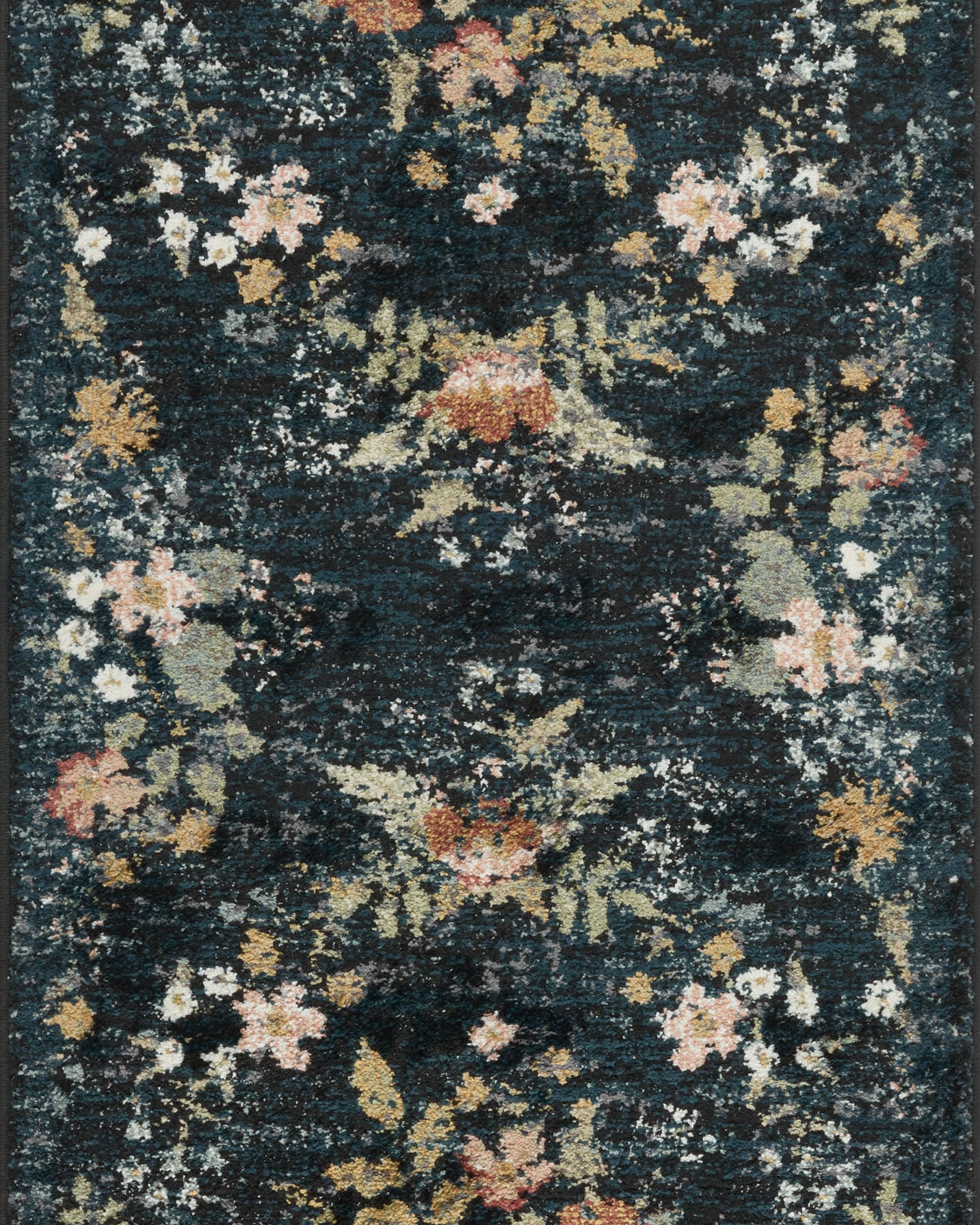 Rifle Paper Co. x Loloi Laurel Navy Sample Rug No.2 RUGS - synthetic Loloi 18" x 18"