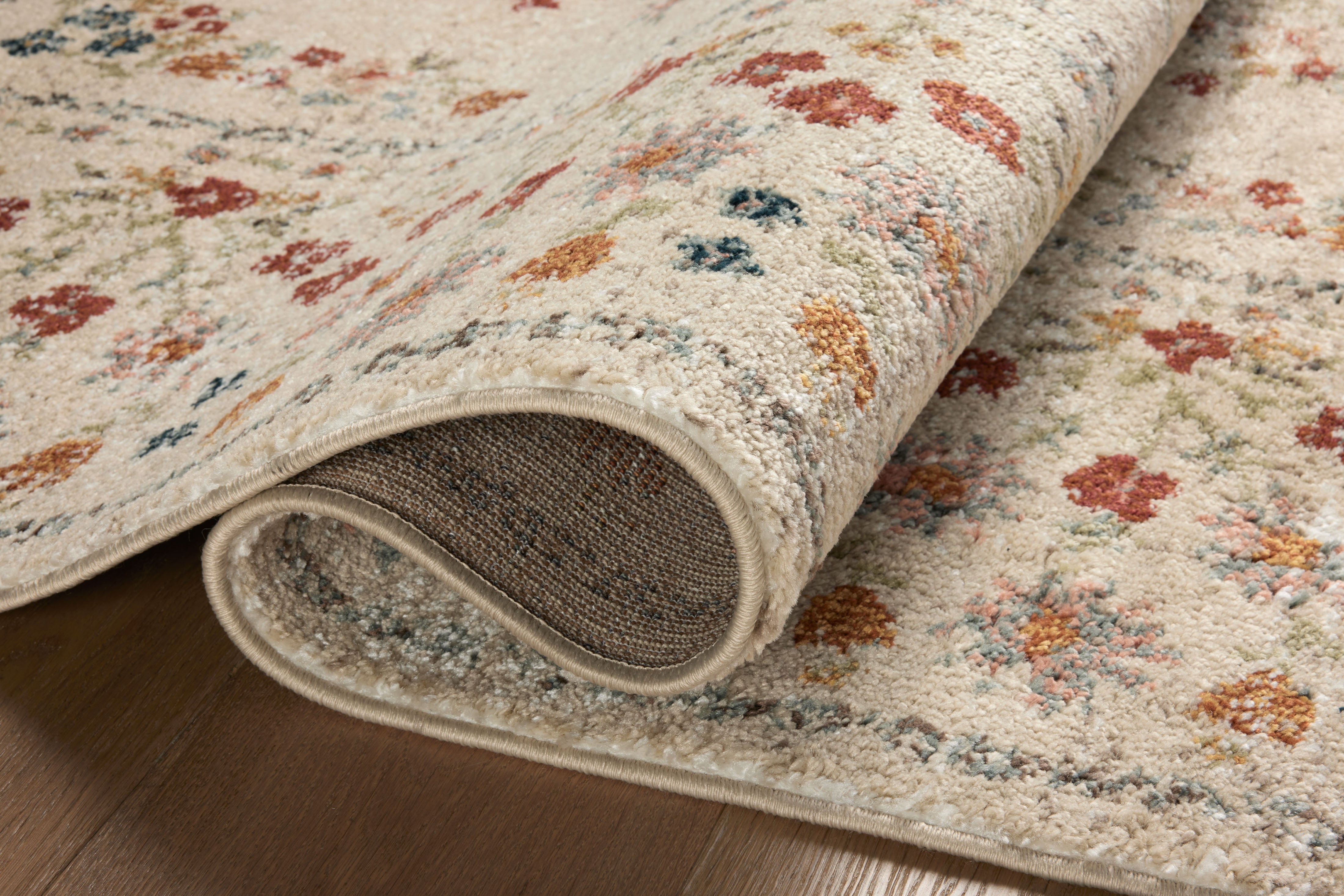 Rifle Paper Co. x Loloi Laurel Eleanor Linen Rug 0-RUGS-patterned Loloi