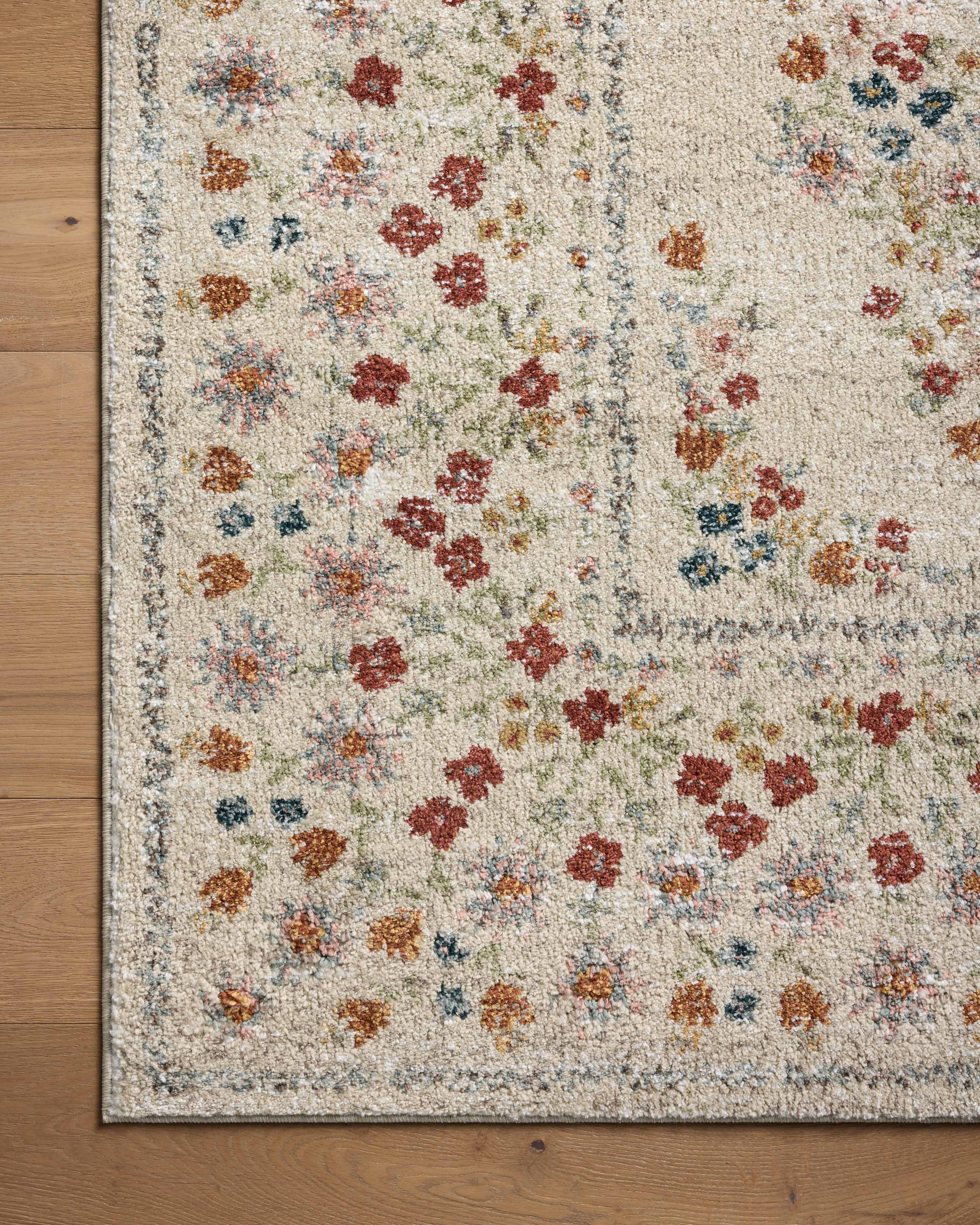 Rifle Paper Co. x Loloi Laurel Eleanor Linen Rug 0-RUGS-patterned Loloi