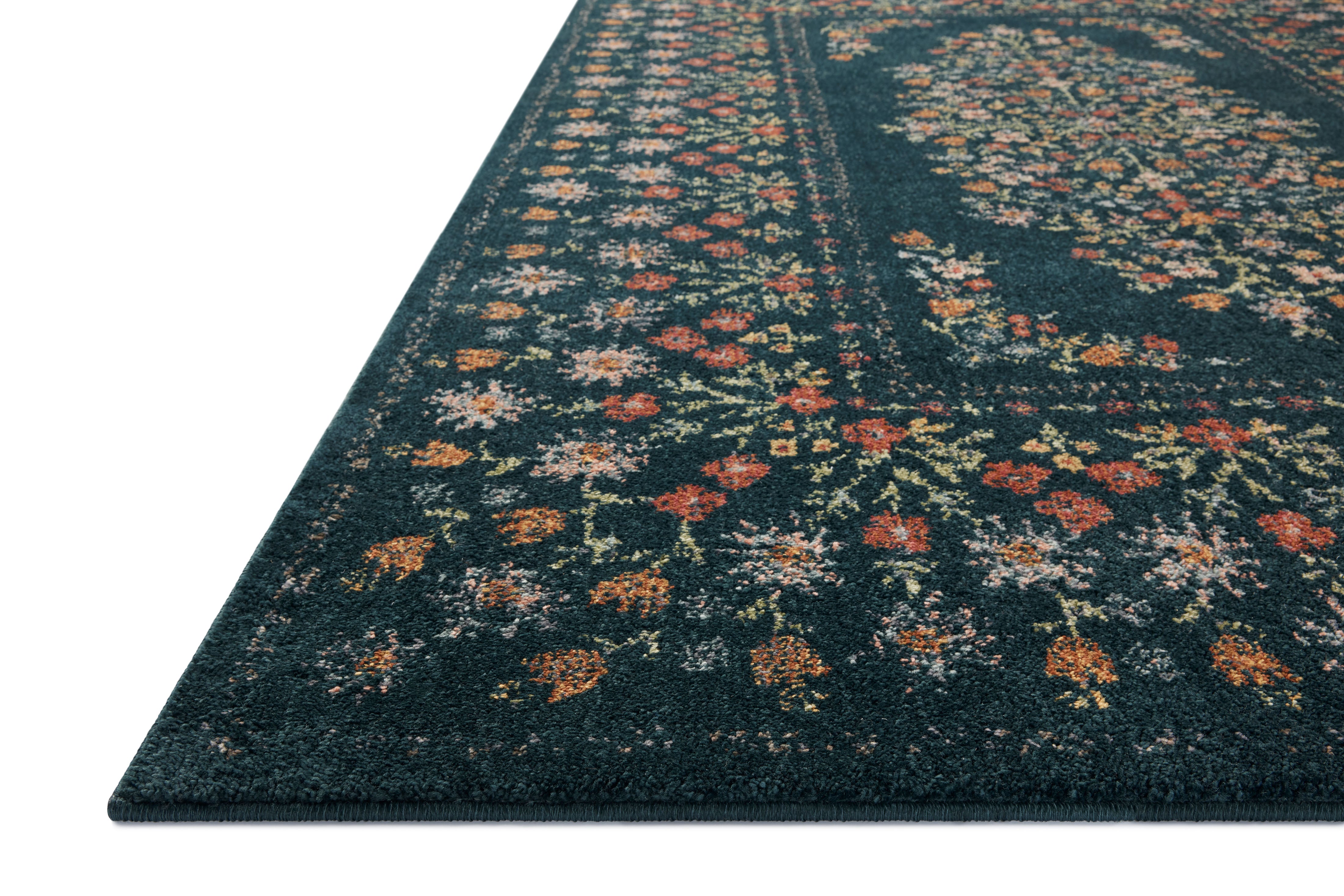 Rifle Paper Co. x Loloi Laurel Navy Sample Rug No.2 RUGS - synthetic Loloi