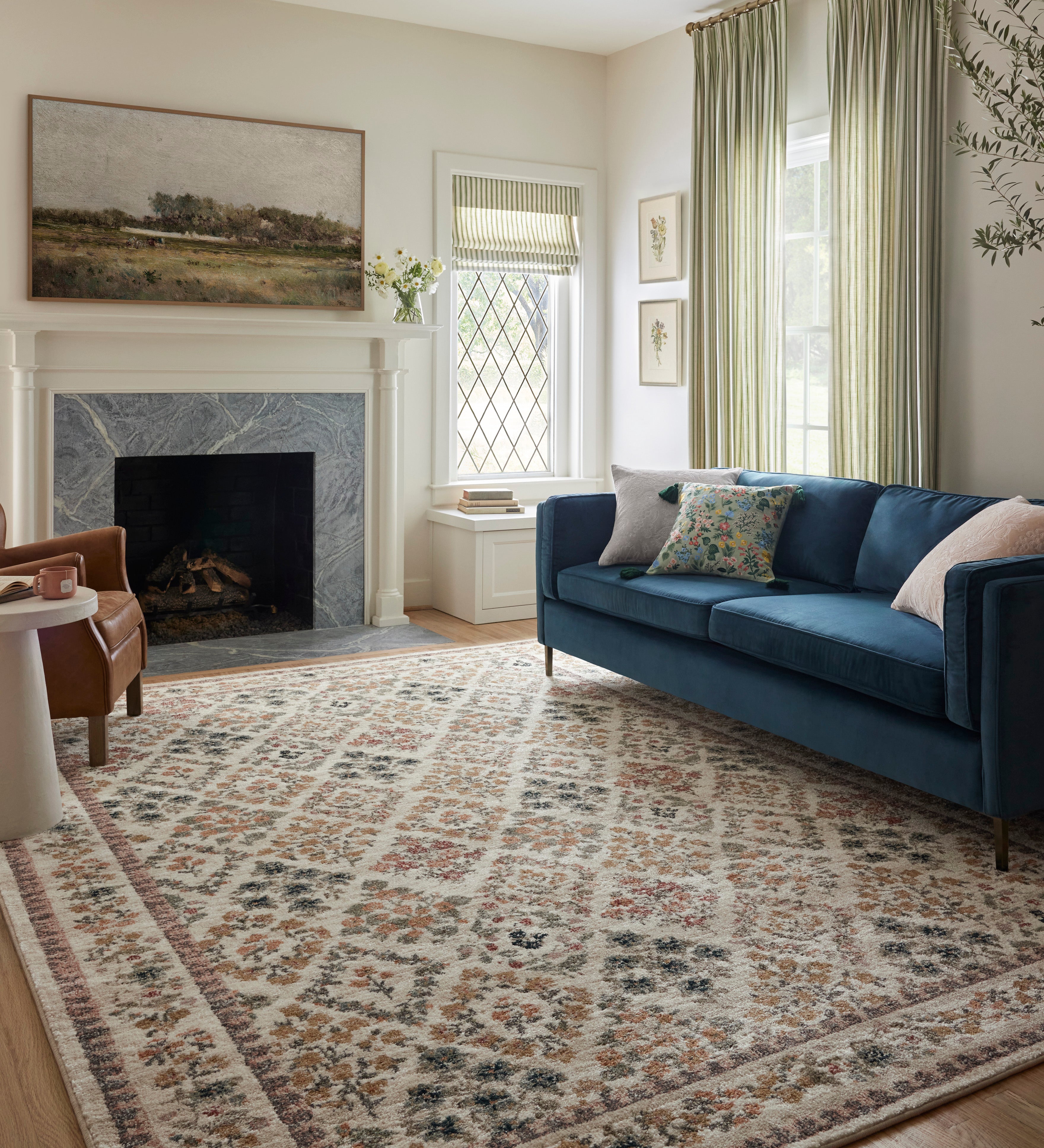 Rifle Paper Co. x Loloi Laurel Parquet Cream Rug – view 2