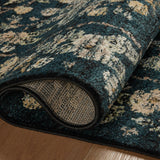 Rifle Paper Co. x Loloi Laurel Navy Sample Rug No.2 RUGS - synthetic Loloi 18" x 18"