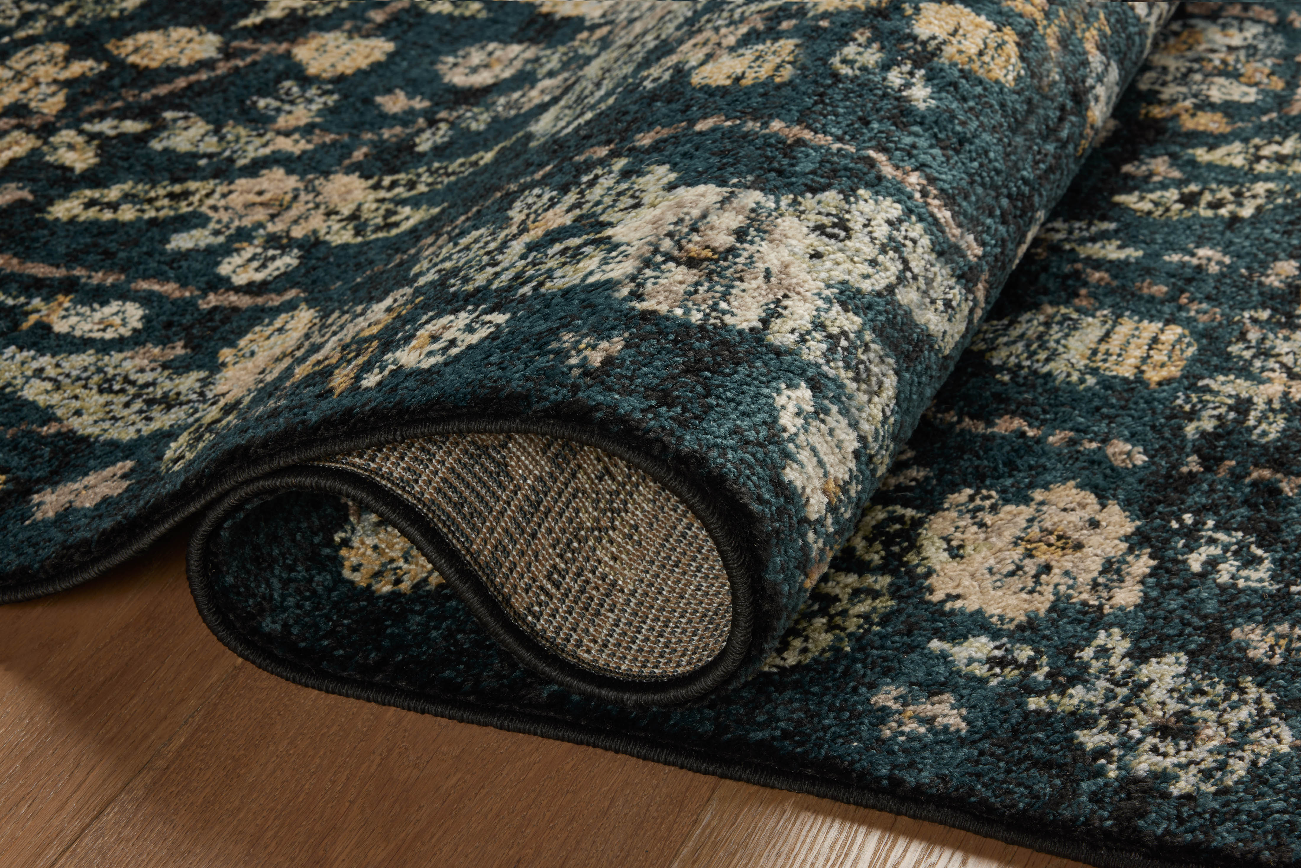 Rifle Paper Co. x Loloi Laurel Navy Rug No.2 RUGS - synthetic Loloi 2'8" x 4'