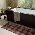 Chris Loves Julia x Loloi Lawrence Plum / Ivory Bath Mat - Rug & Weave