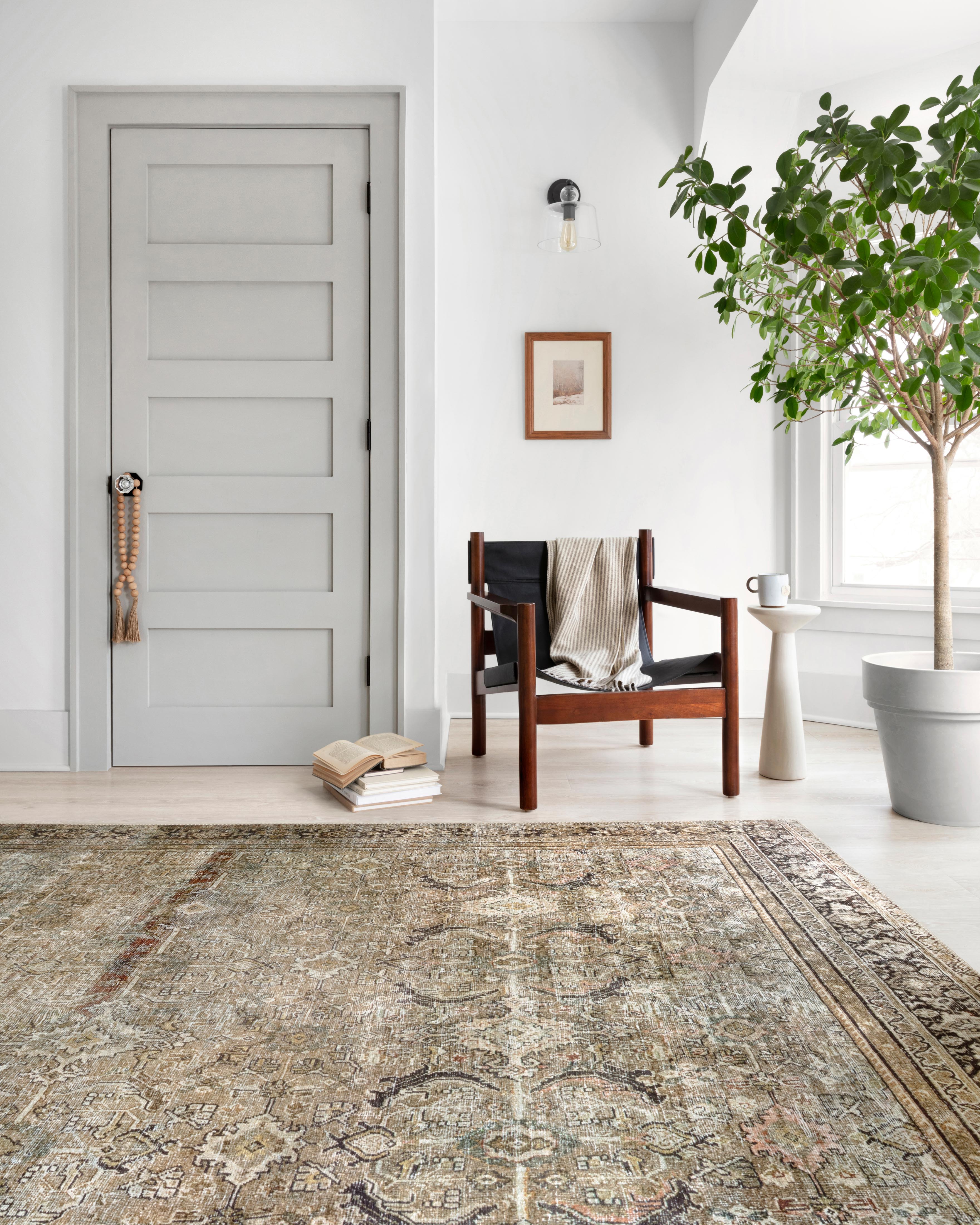 Loloi Layla Olive / Charcoal Rug 0-RUGS-patterned Loloi