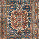 Loloi Layla Cobalt Blue / Spice Rug RUGS - synthetic Loloi