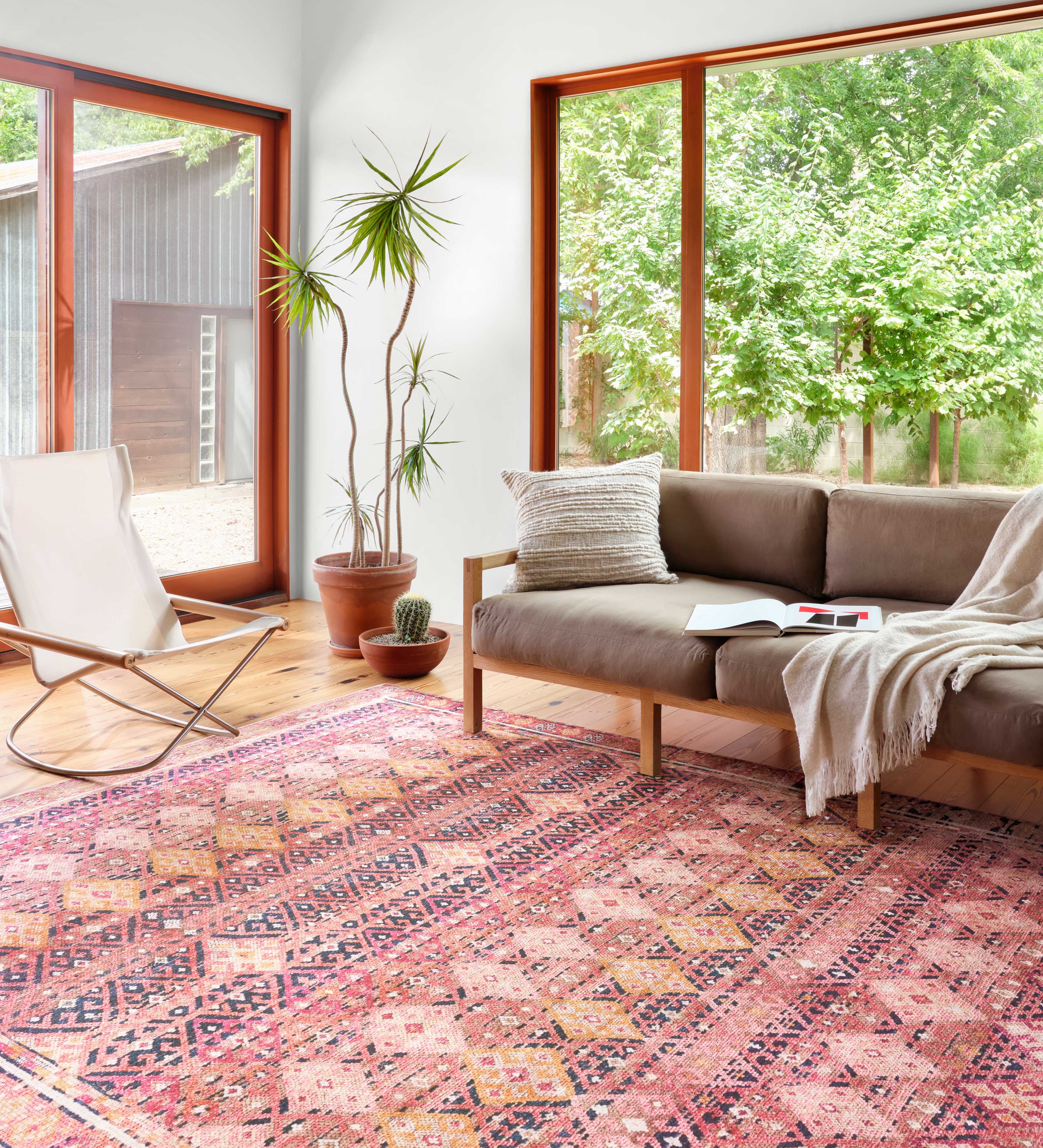 Loloi Layla Magenta / Multi Rug RUGS - synthetic Loloi