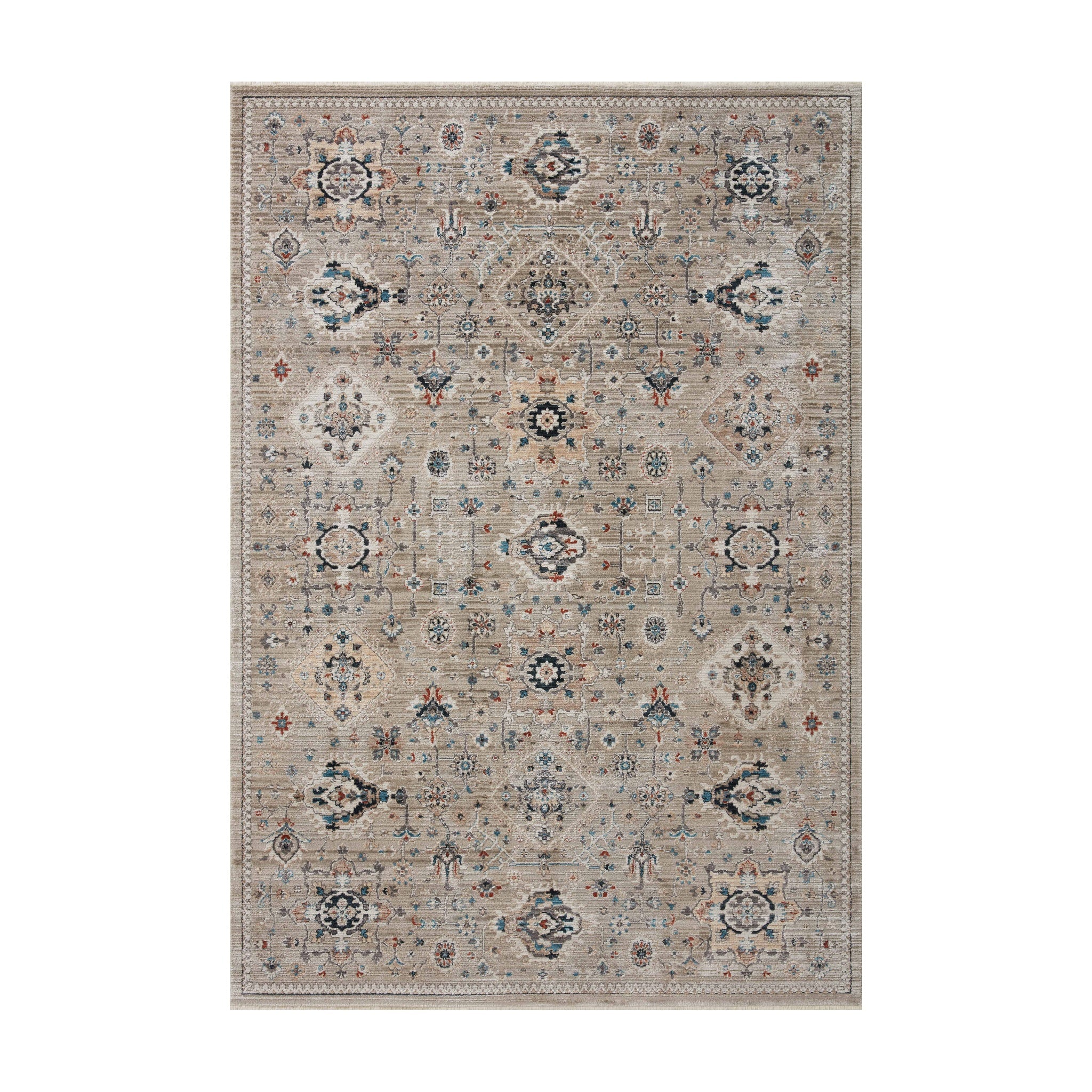 Loloi Leigh Dove / Multi Rug RUGS - synthetic Loloi 18" x 18"