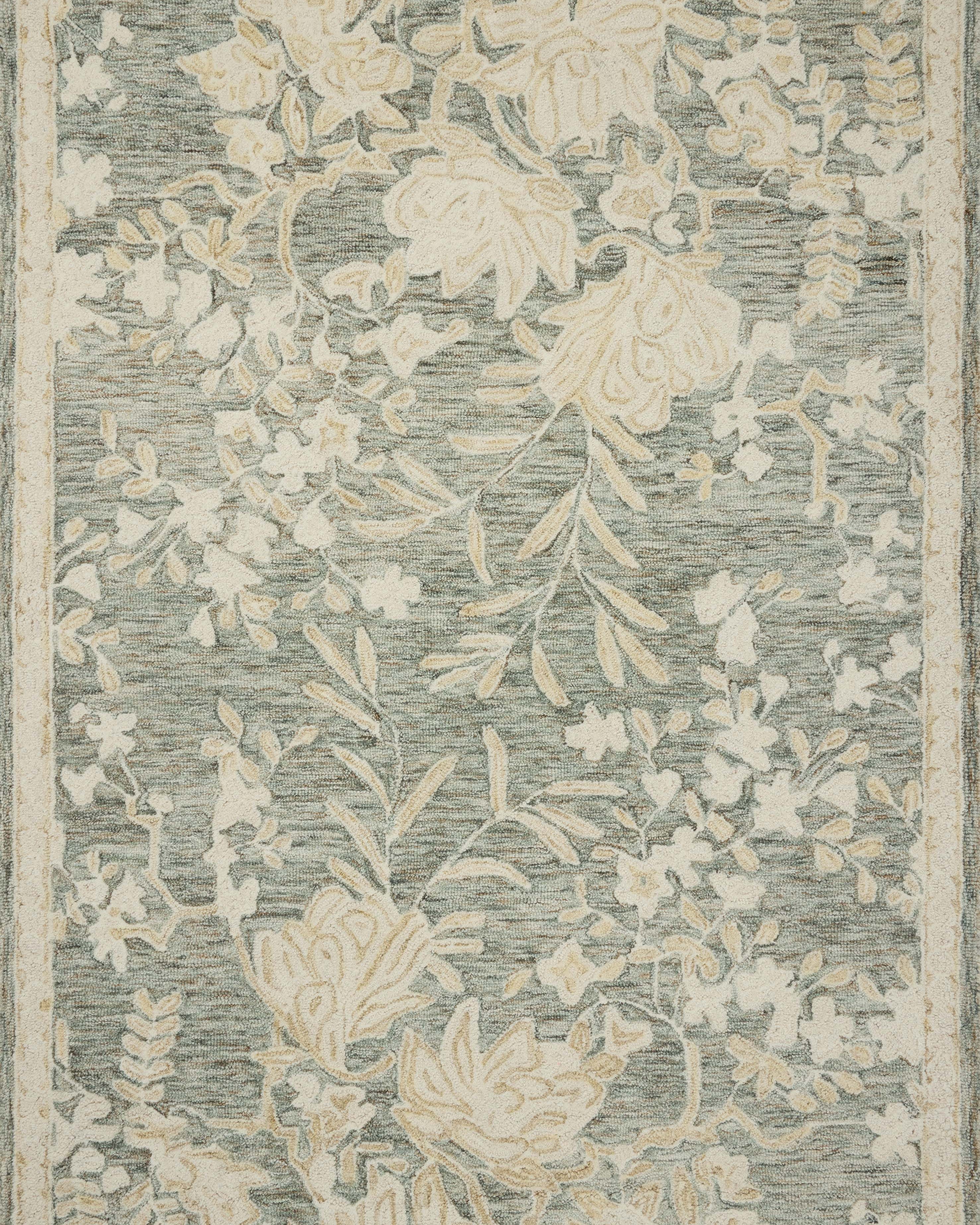 Loloi Lenore Lagoon / Wheat Rug RUGS - wool Loloi