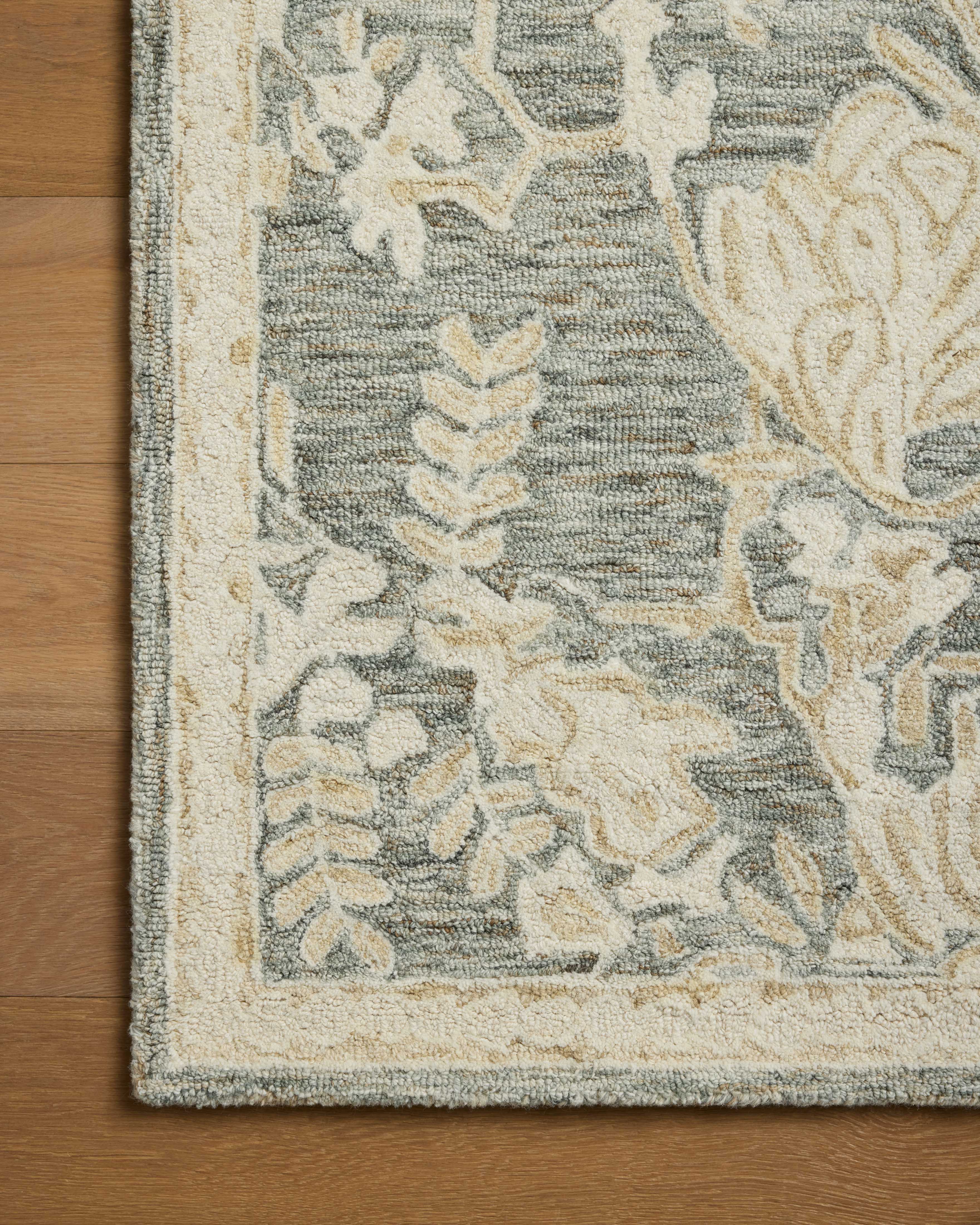 Loloi Lenore Lagoon / Wheat Rug RUGS - wool Loloi