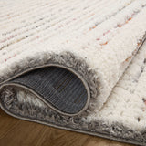 Loloi Levitt Shag Ivory / Multi Rug 0-RUGS-patterned Loloi
