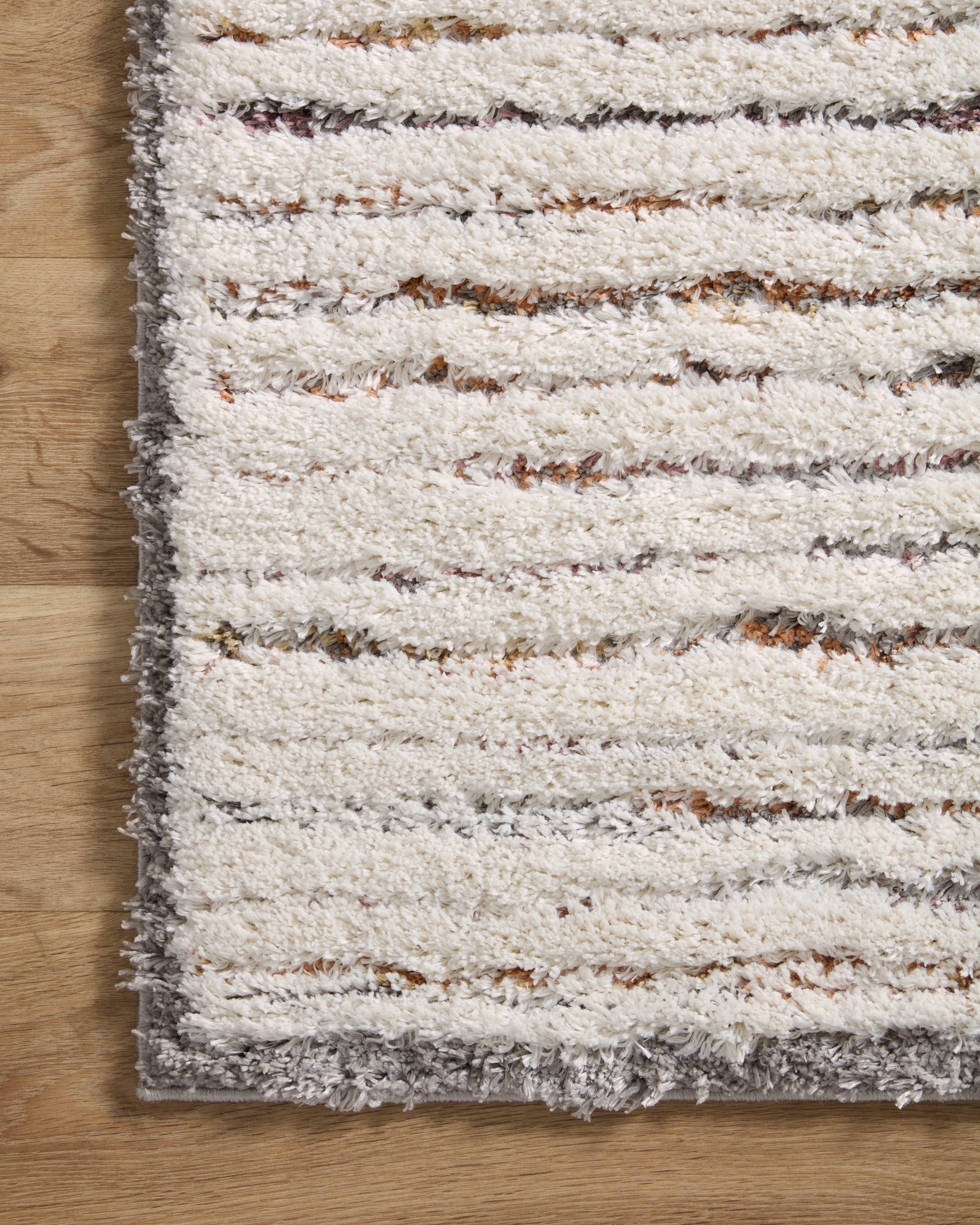 Loloi Levitt Shag Ivory / Multi Rug 0-RUGS-patterned Loloi