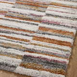 Loloi Levitt Shag Ivory / Sunset Rug RUGS - synthetic Loloi