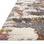 Loloi Levitt Shag Grey / Multi Rug RUGS - synthetic Loloi