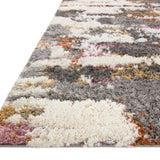 Loloi Levitt Shag Grey / Multi Rug RUGS - synthetic Loloi
