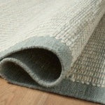 Amber Lewis x Loloi Lilah Ivory / Sky Rug RUGS - wool Loloi