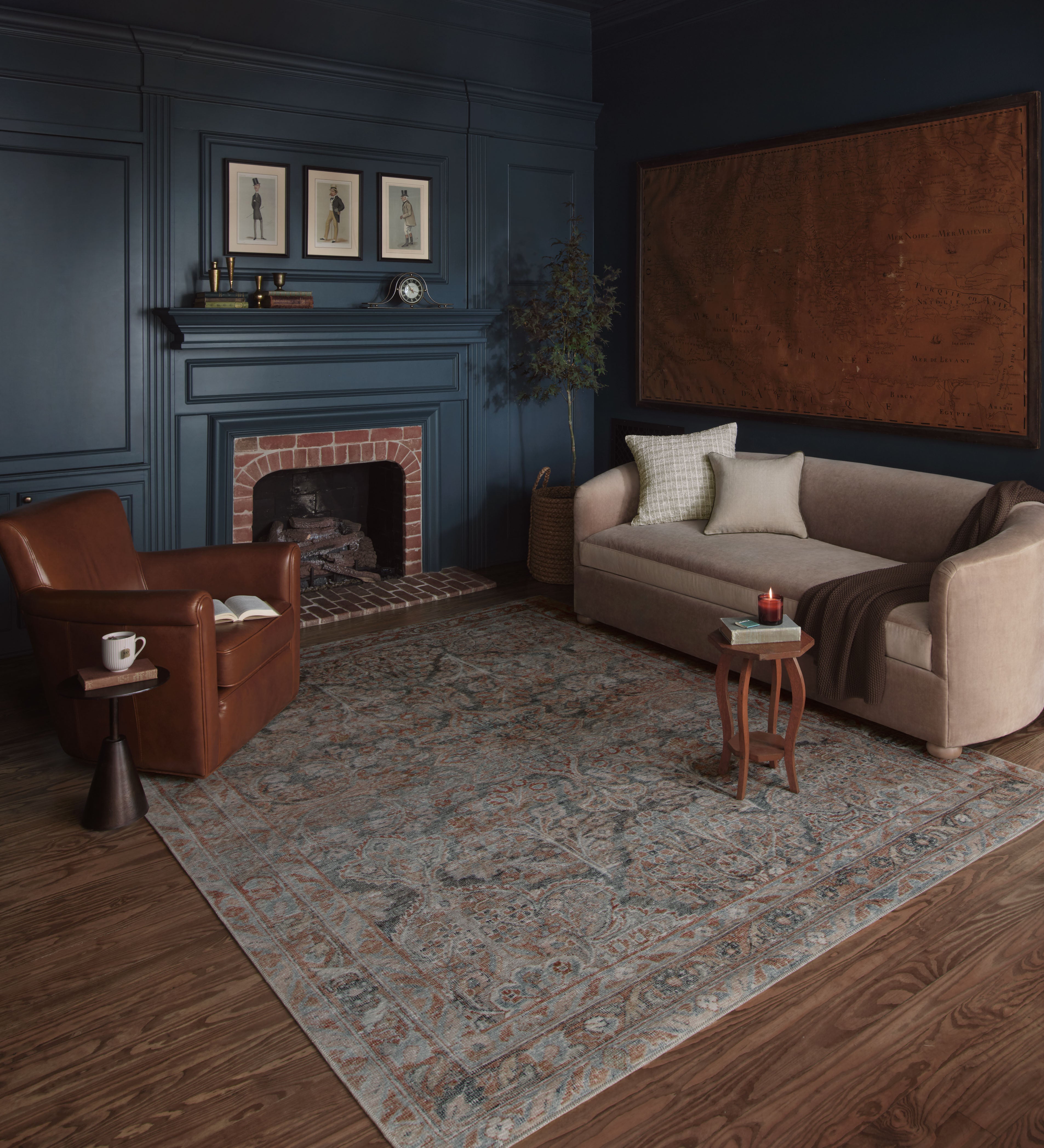 Loloi Lenna Ocean / Apricot Rug 2 - RUGS - patterned Loloi