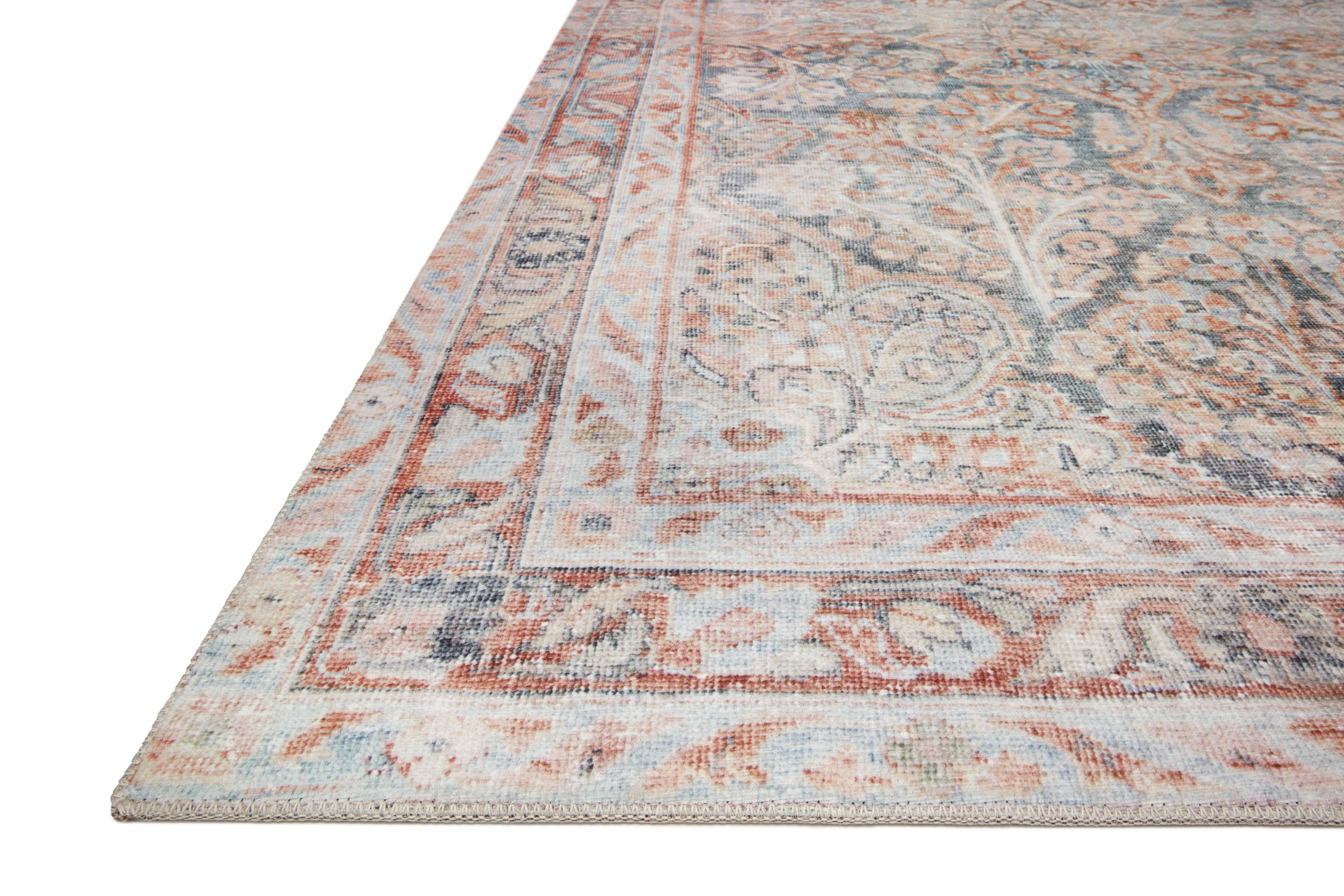 Loloi Lenna Ocean / Apricot Rug 2 - RUGS - patterned Loloi