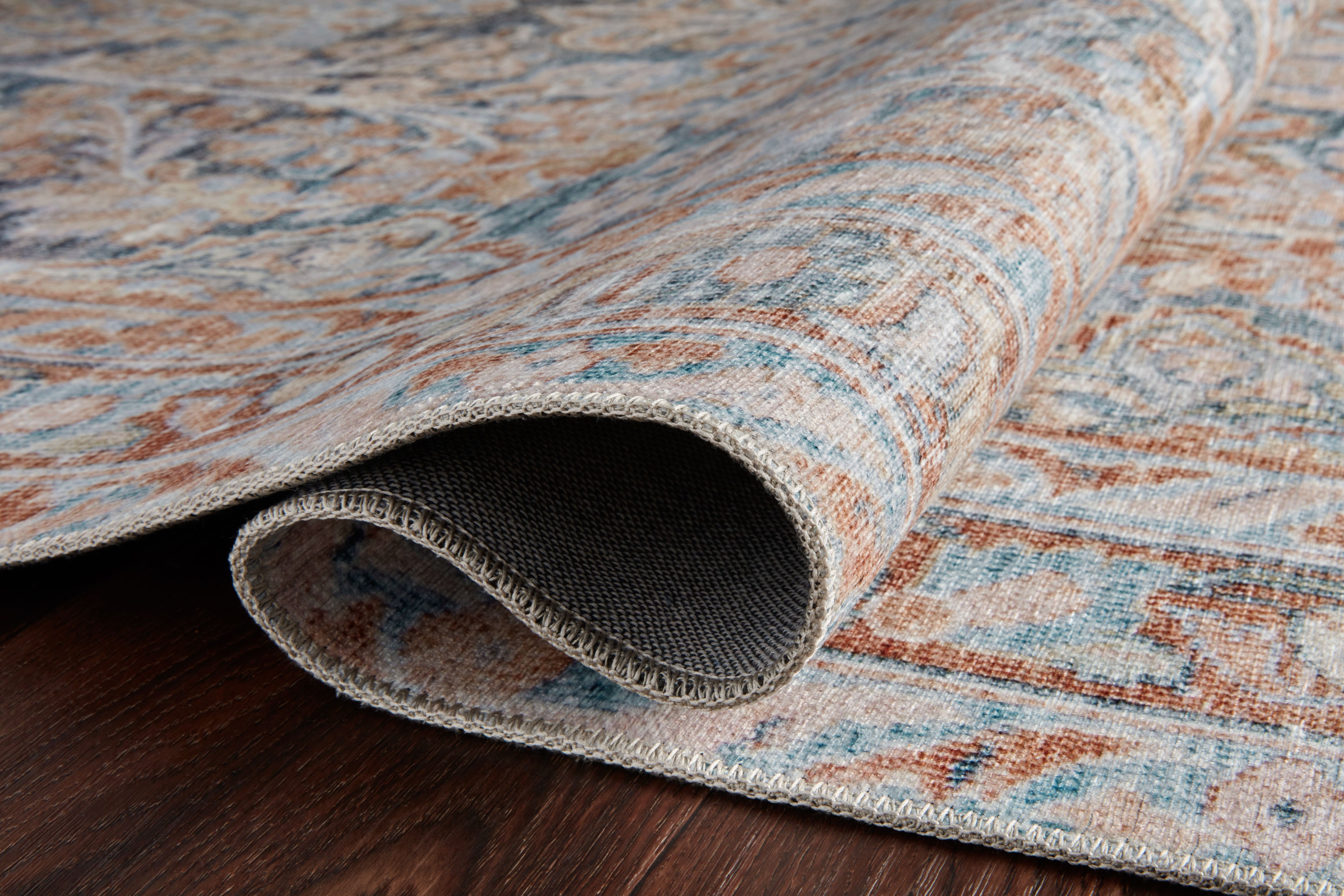 Loloi Lenna Ocean / Apricot Rug 2 - RUGS - patterned Loloi