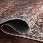 Magnolia Home By Joanna Gaines x Loloi Lenna Brick / Sky Rug RUGS - synthetic Loloi