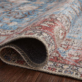 Loloi Loren Blue / Brick Rug RUGS - synthetic Loloi
